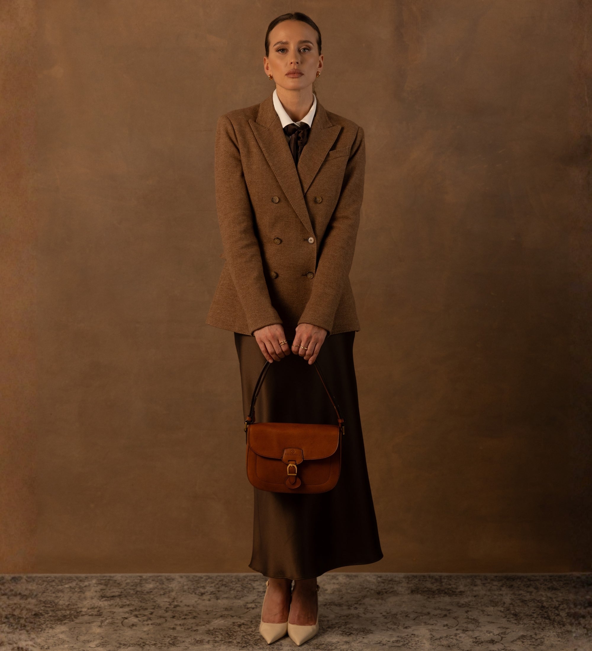 Sac selle en cuir pour femme Romola