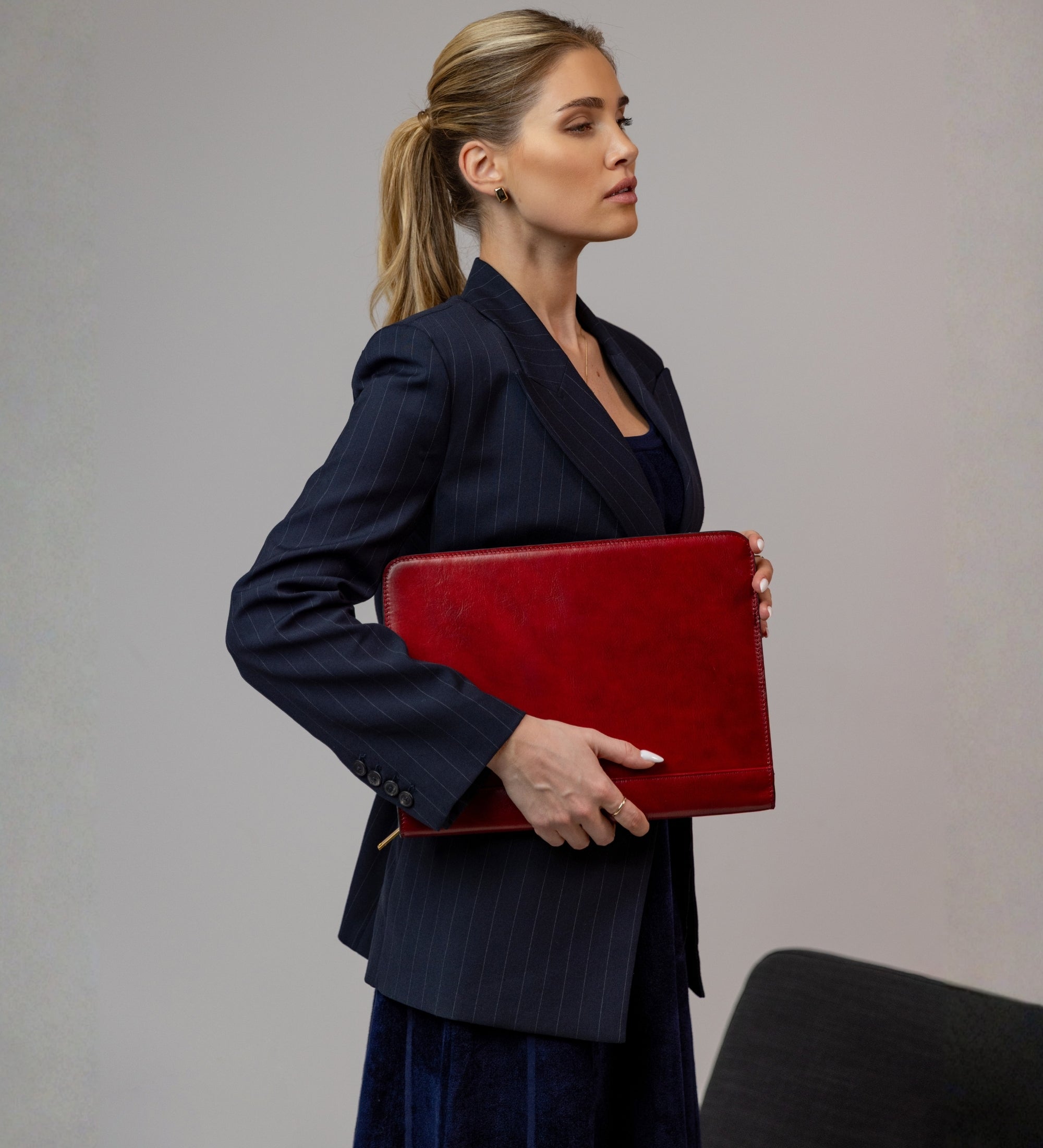 Porte-documents organiseur A4 en cuir pour femme Candide