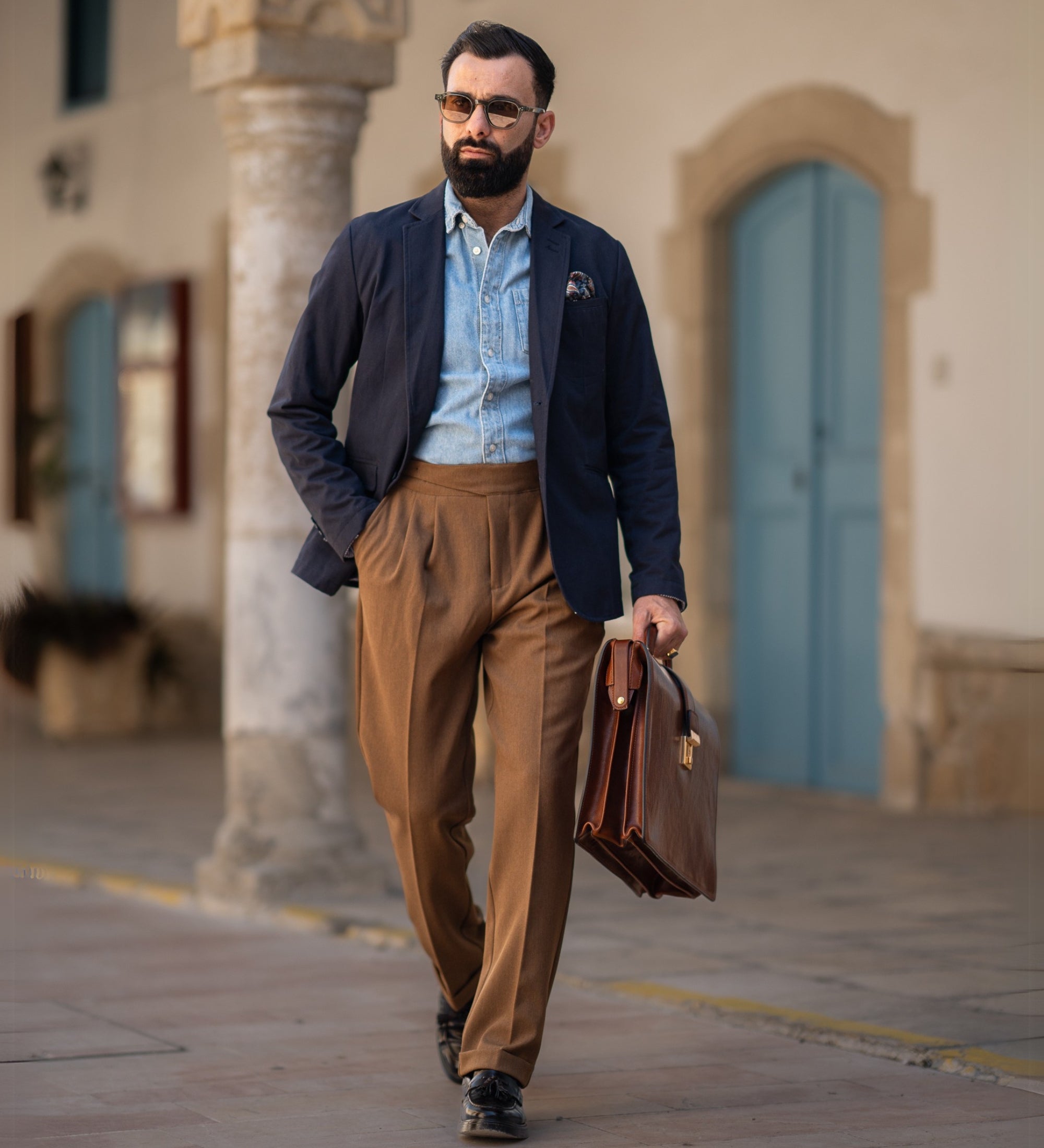 Grande mallette en cuir The Firm