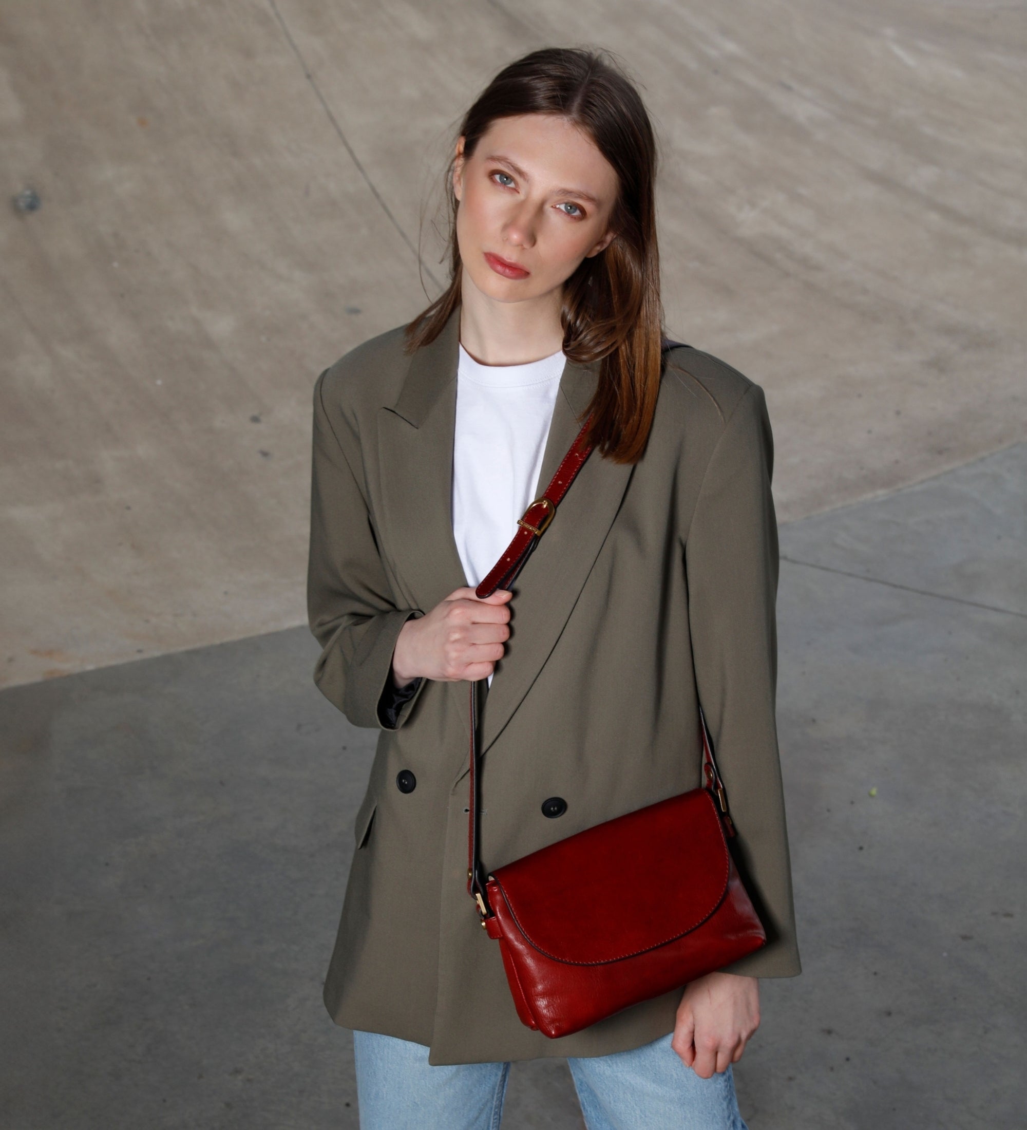 Sac à bandoulière en cuir pour femme Sophie's Choice