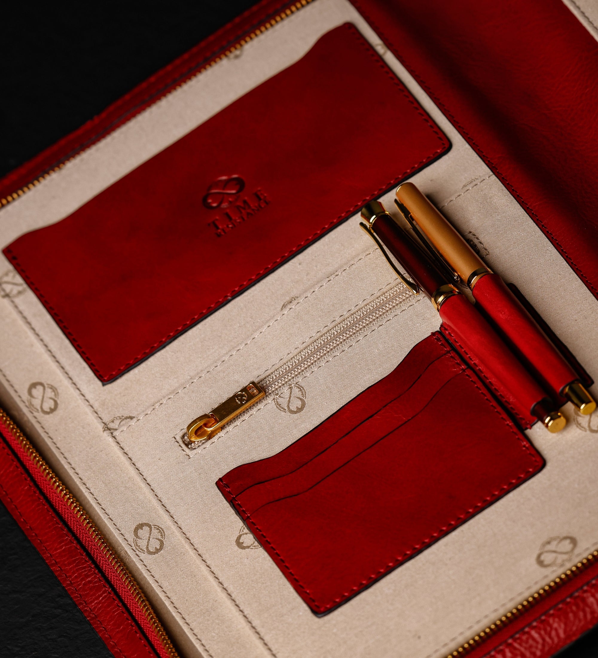 Porte-documents organiseur A4 en cuir pour femme Candide