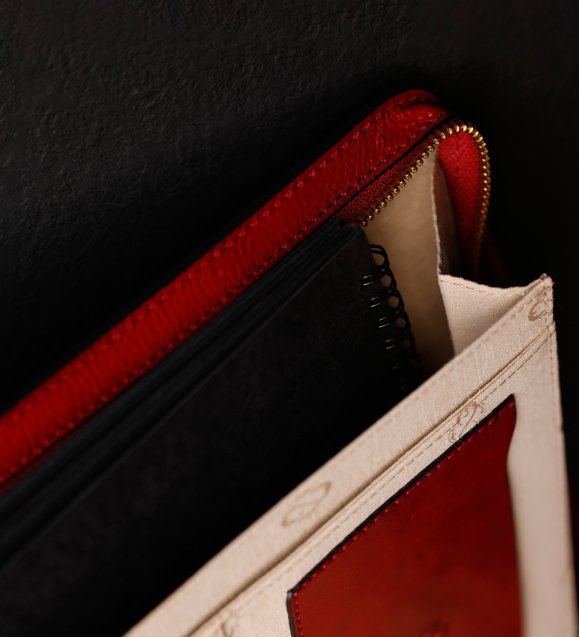 Porte-documents organiseur A4 en cuir Candide