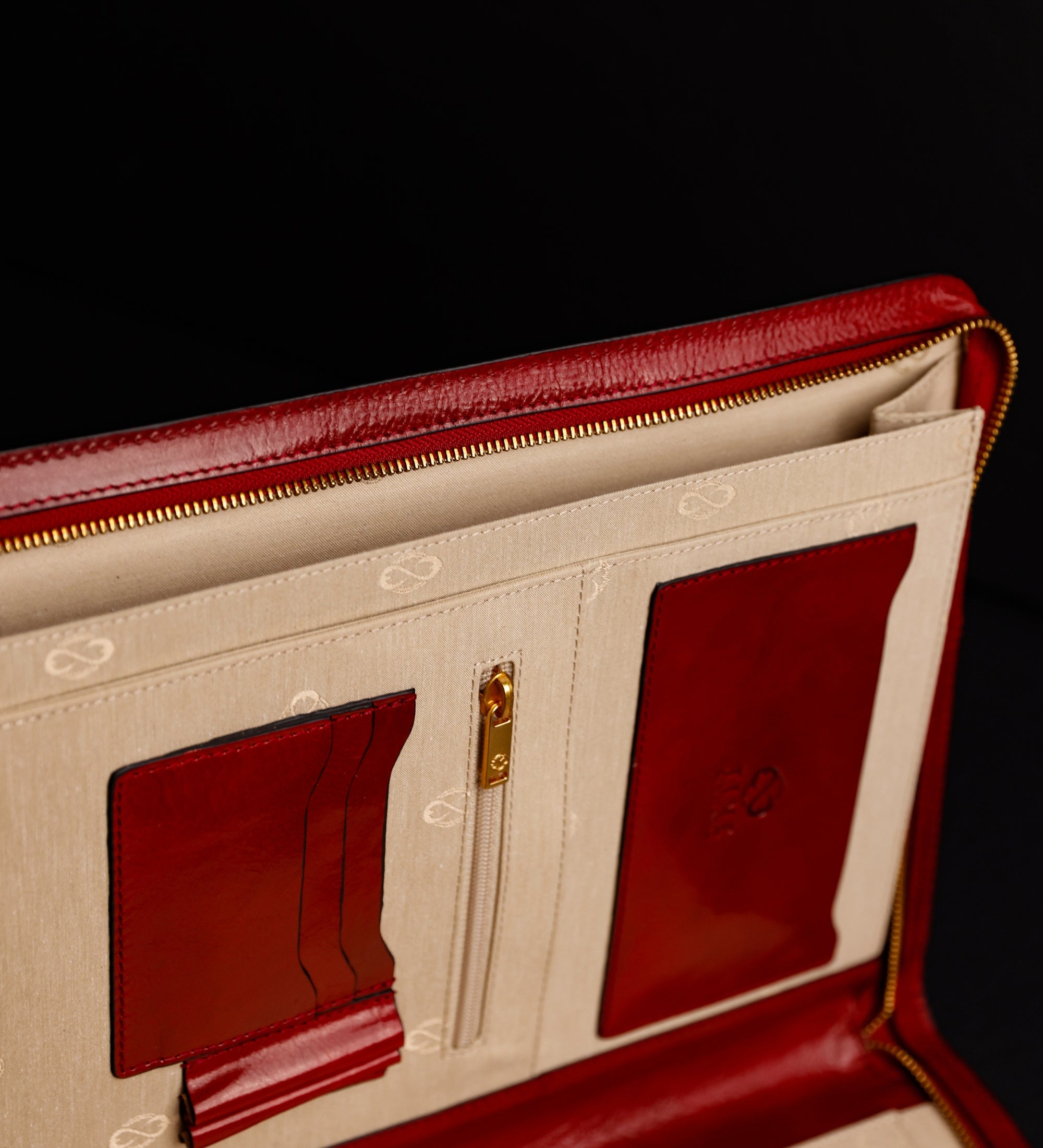 Porte-documents organiseur A4 en cuir pour femme Candide