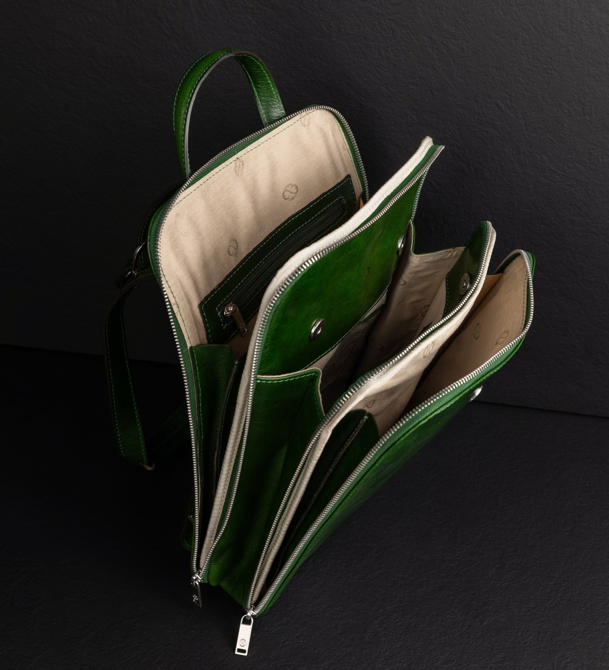 Sac à dos convertible à bandoulière en cuir pour femme Clarissa
