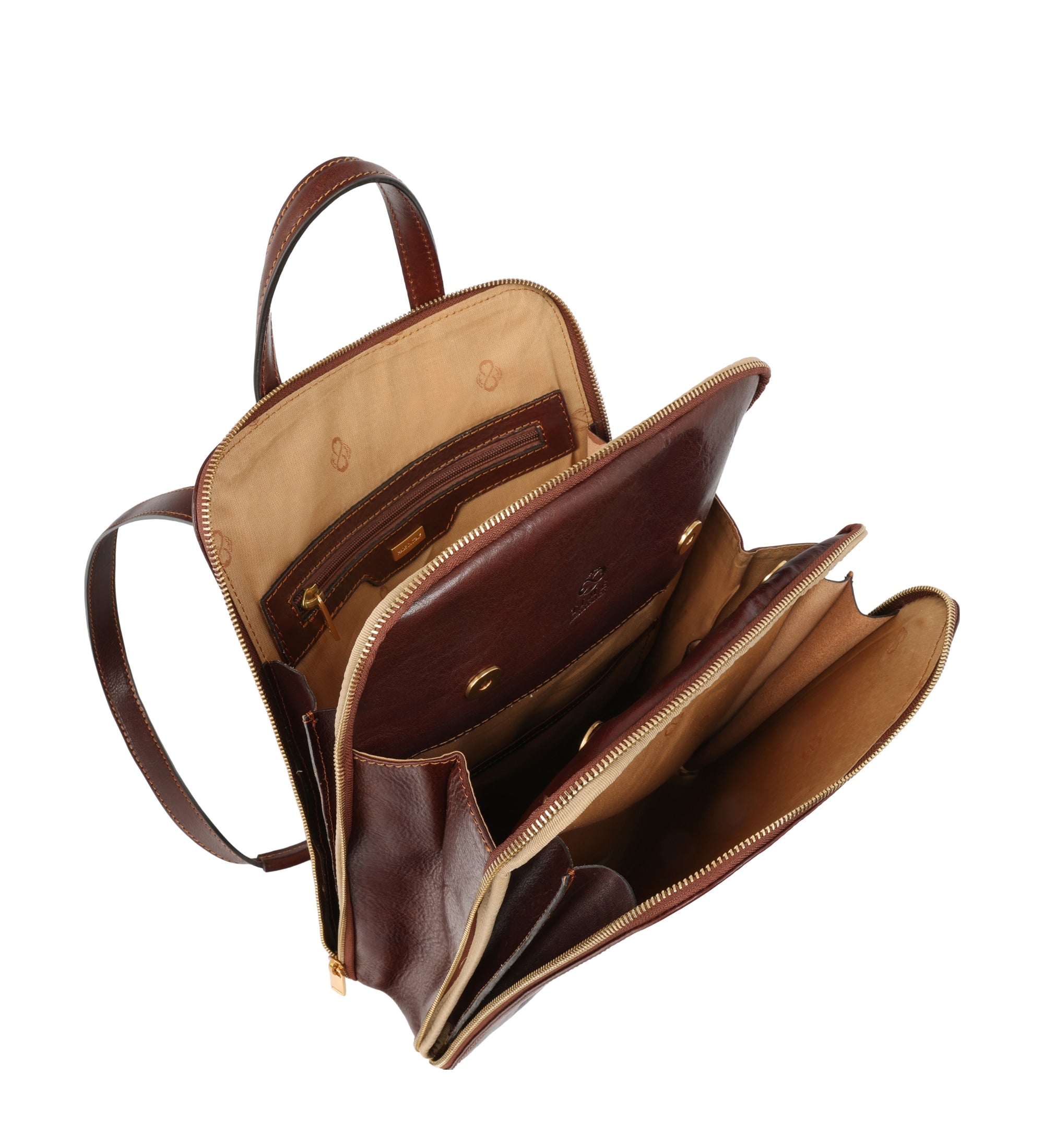 Sac à dos convertible à bandoulière en cuir pour femme Clarissa