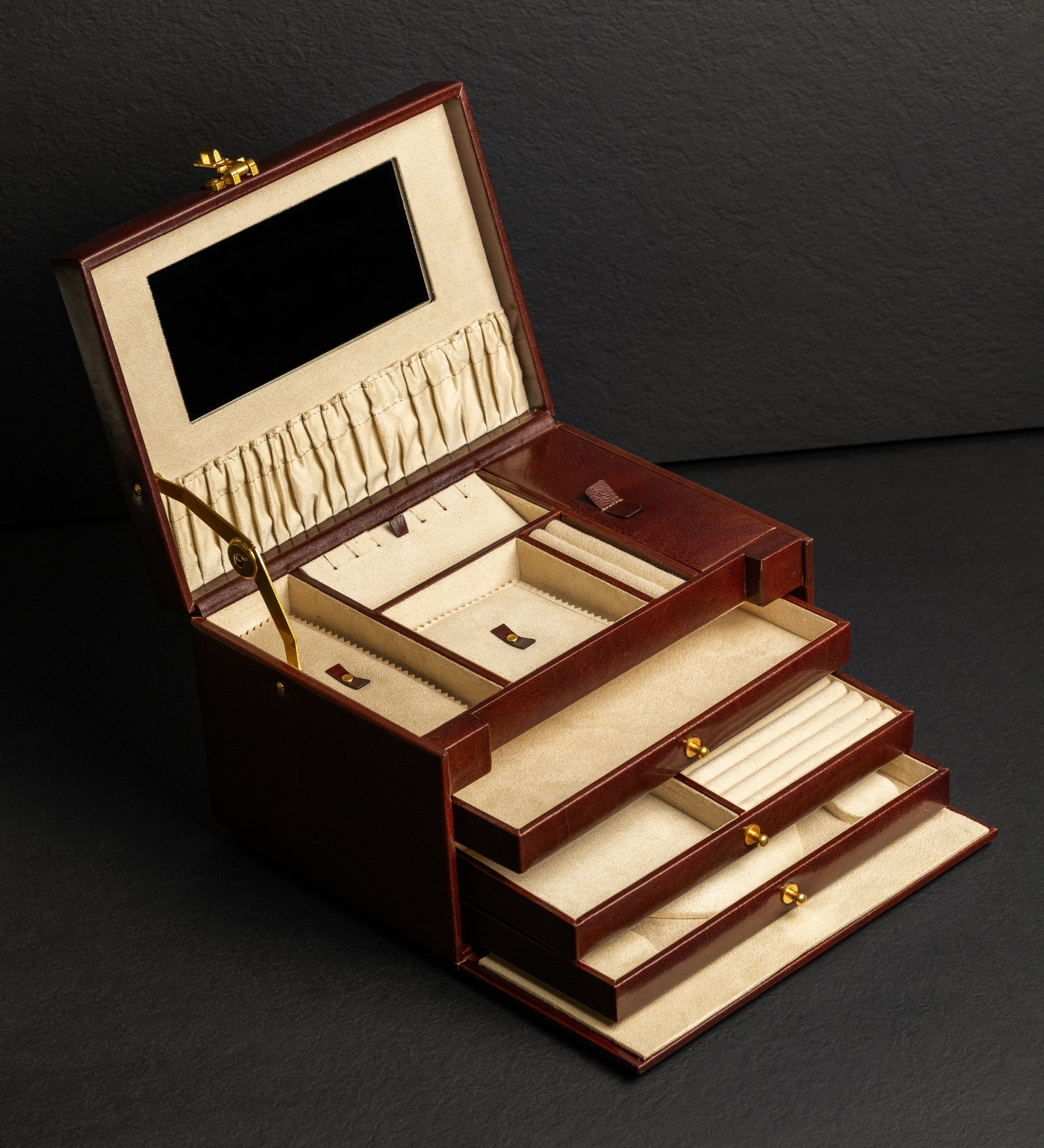 Grande boîte à bijoux en cuir pour femme The Portrait of a Lady