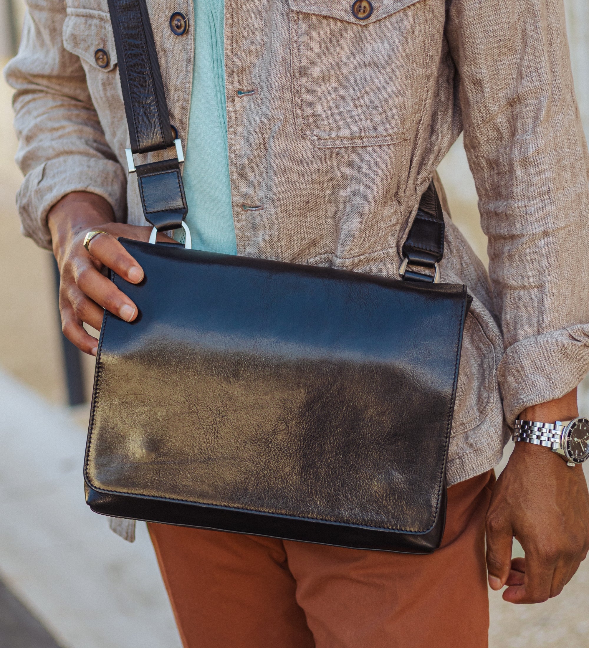 Sac messager en cuir A Room with a View