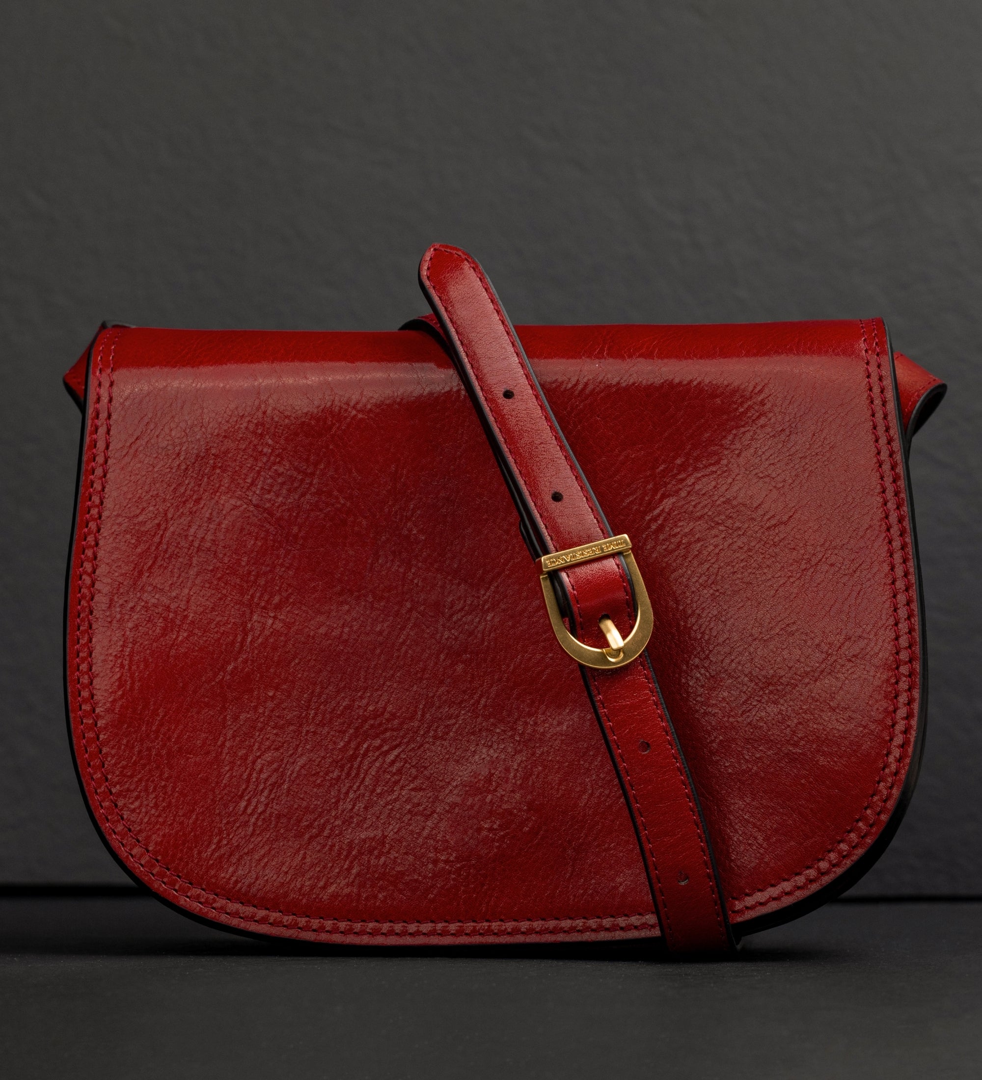 Sac à bandoulière selle en cuir pour femme Moonfleet
