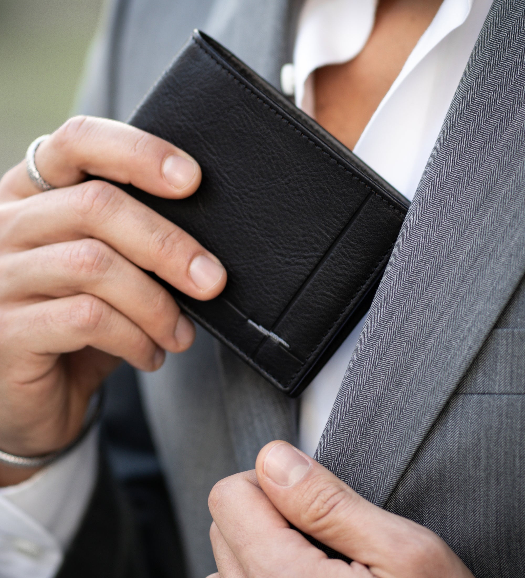 Portefeuille à deux volets en cuir The Getaway