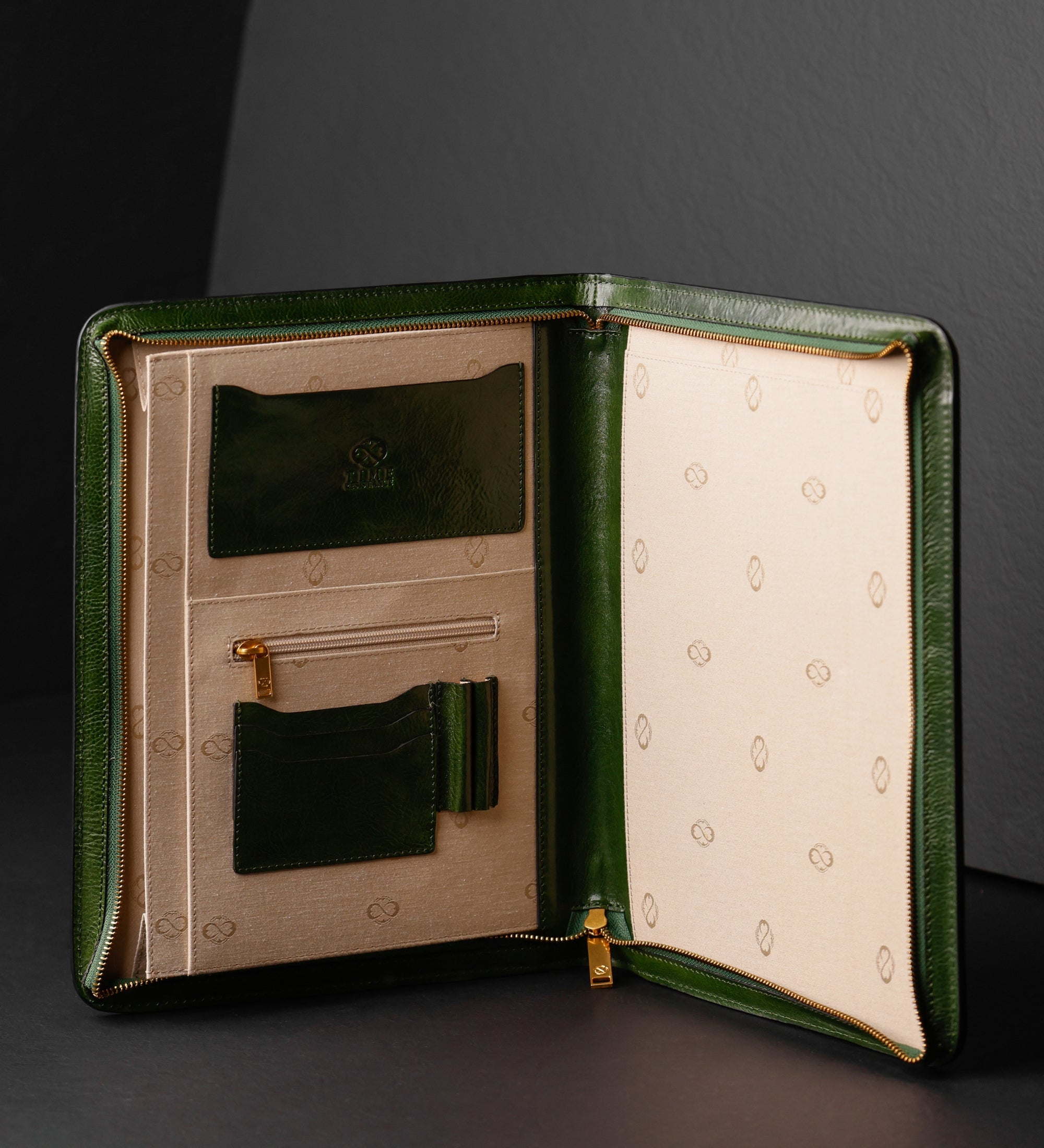 Porte-documents organiseur A4 en cuir Candide