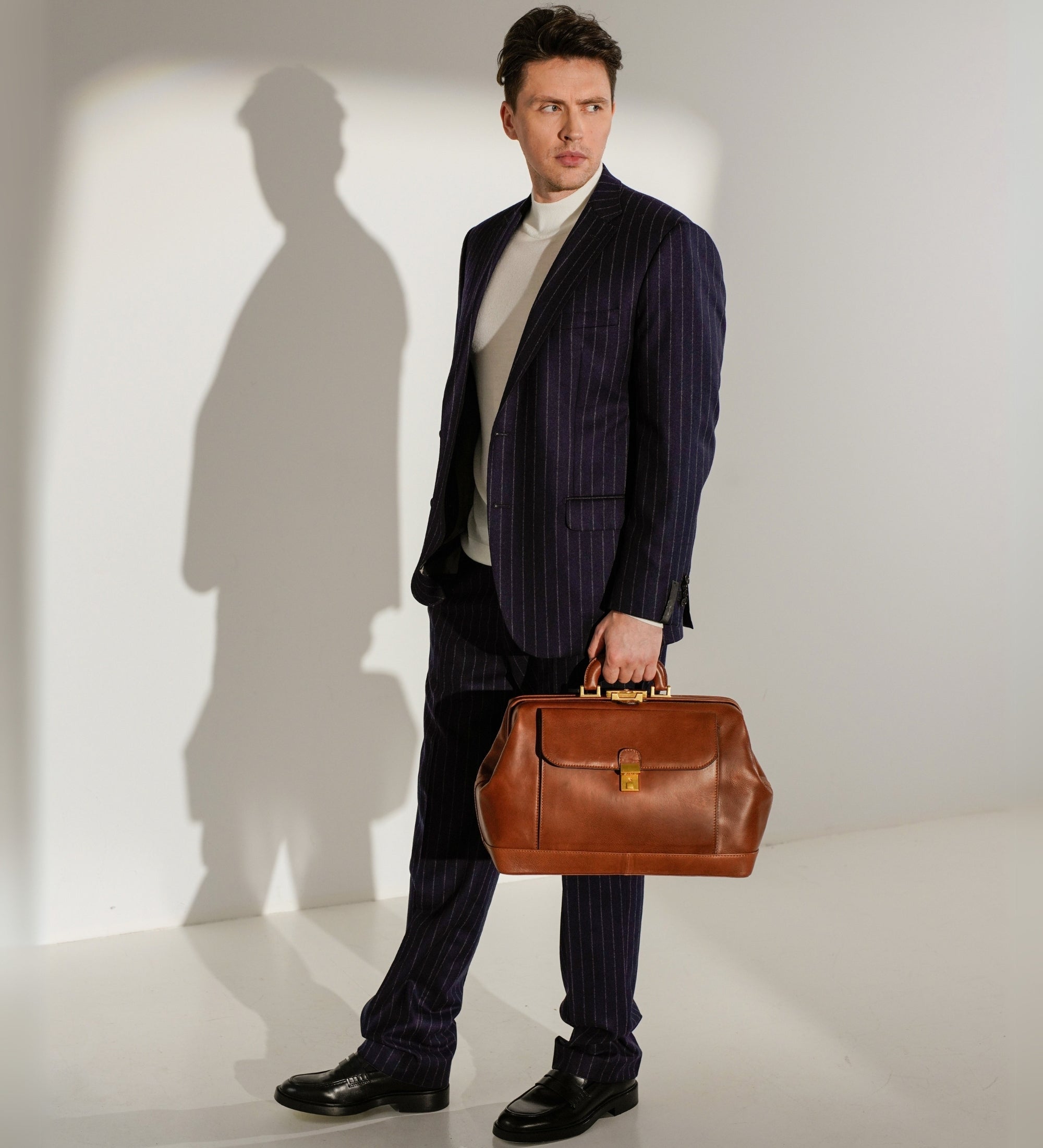 Grand sac de docteur en cuir italien Hamlet