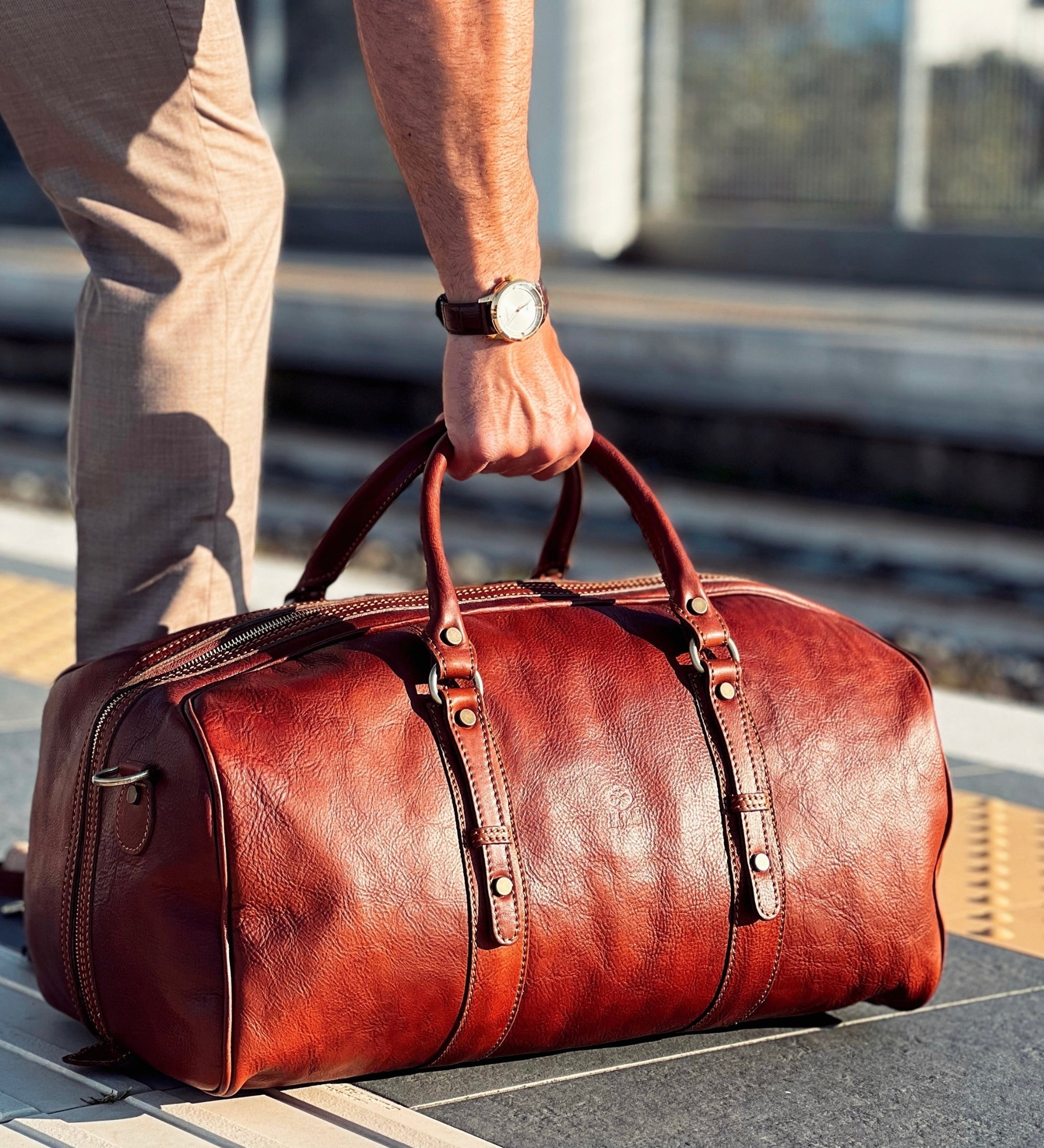 Sac de voyage, sac week-end en cuir Song of Solomon