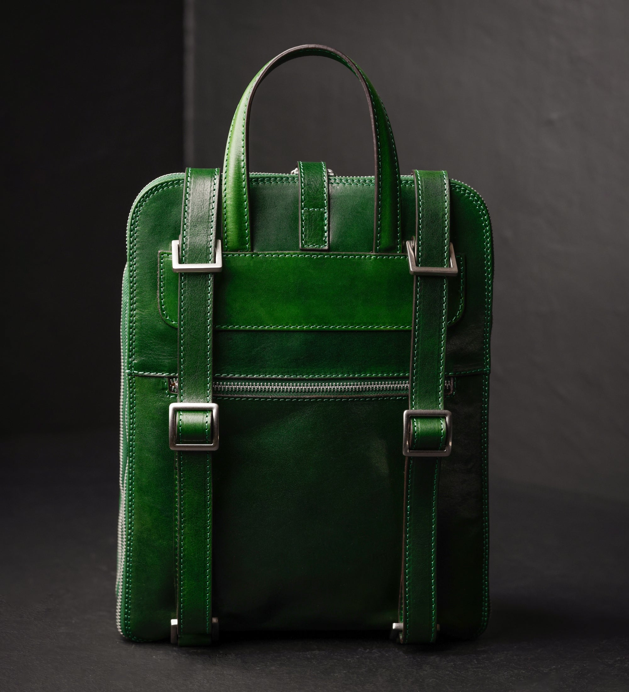 Sac à dos convertible à bandoulière en cuir pour femme Clarissa