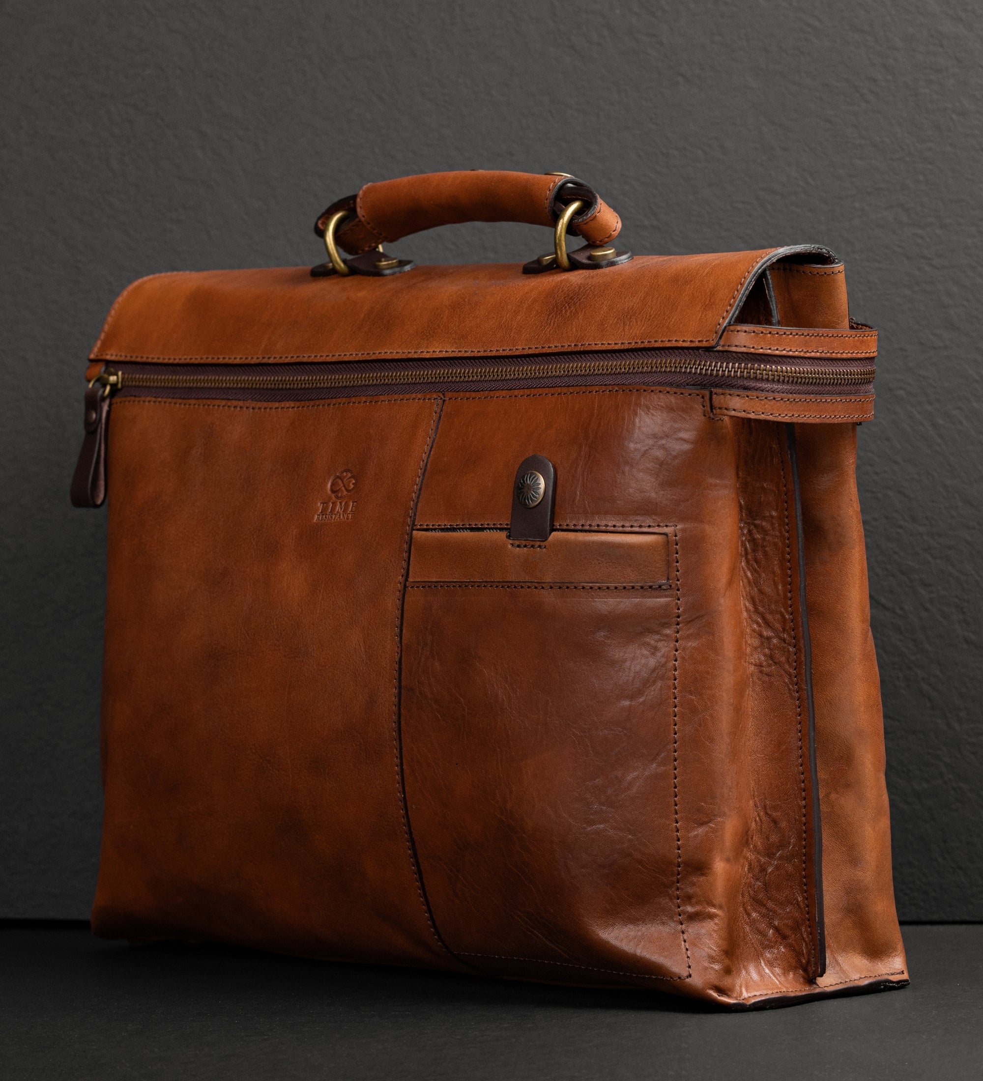 Sacoche pour ordinateur portable en cuir marron From Here to Eternity