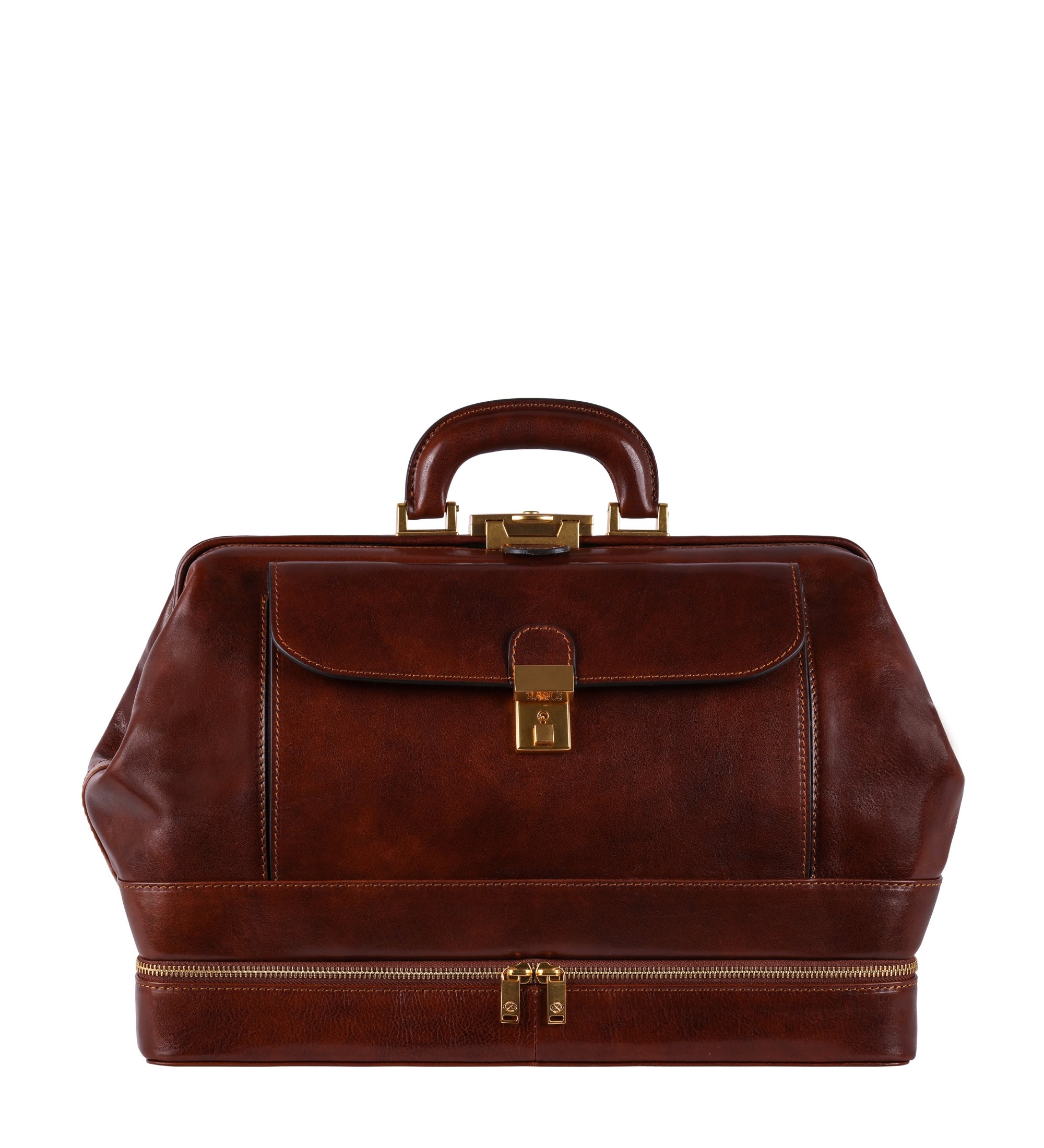 Grand sac de docteur en cuir italien pour femme The Master and Margarita
