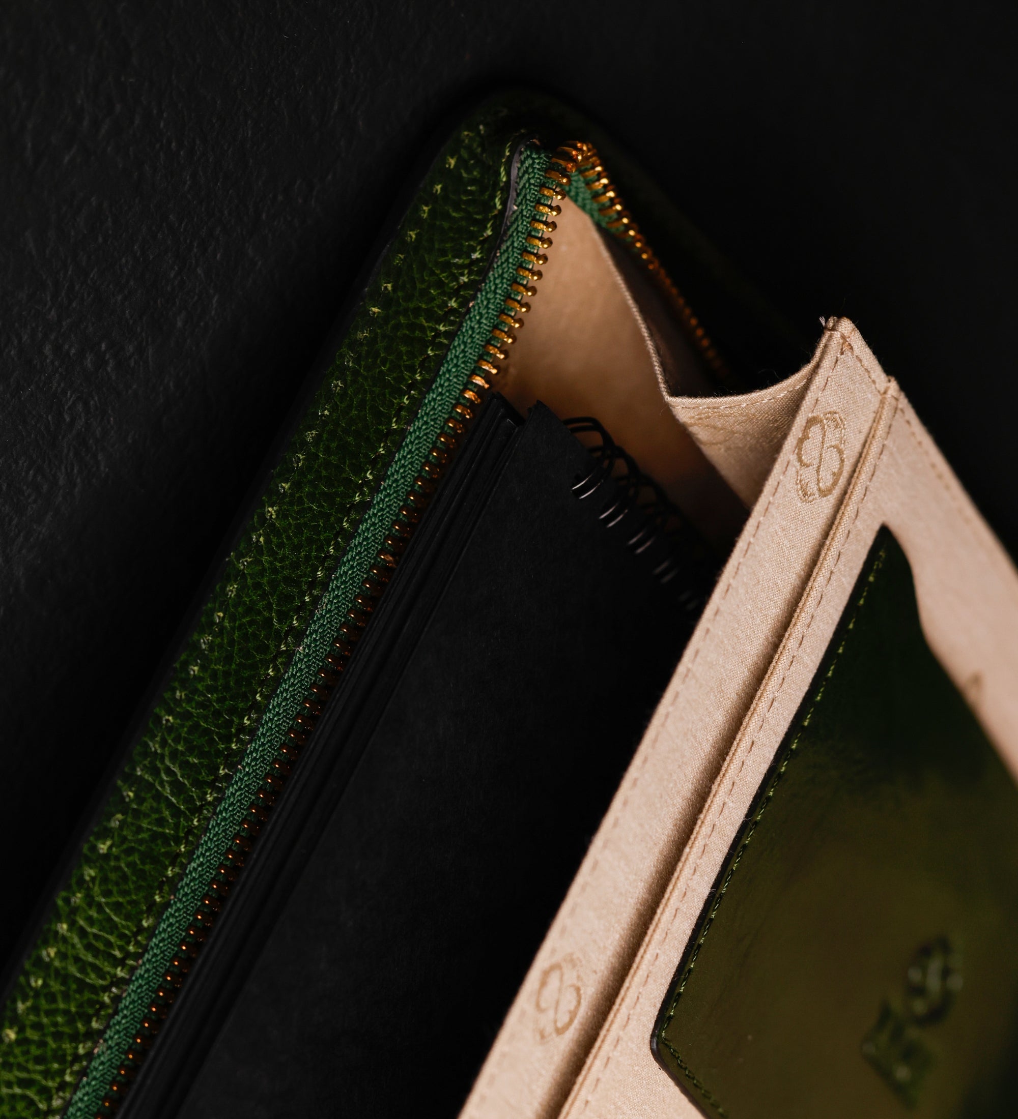 Porte-documents organiseur A4 en cuir Candide