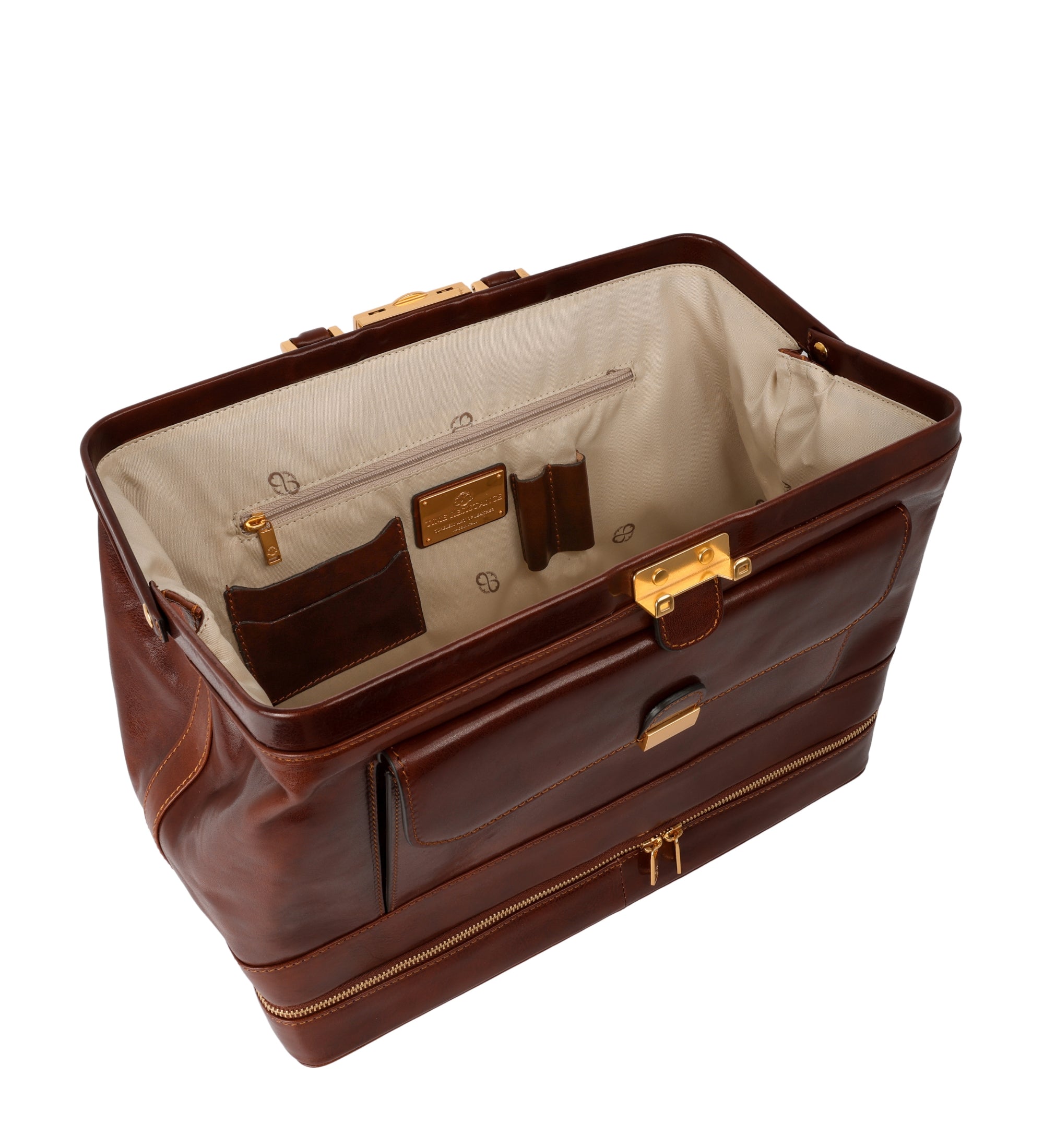 Grand sac de docteur en cuir italien The Master and Margarita