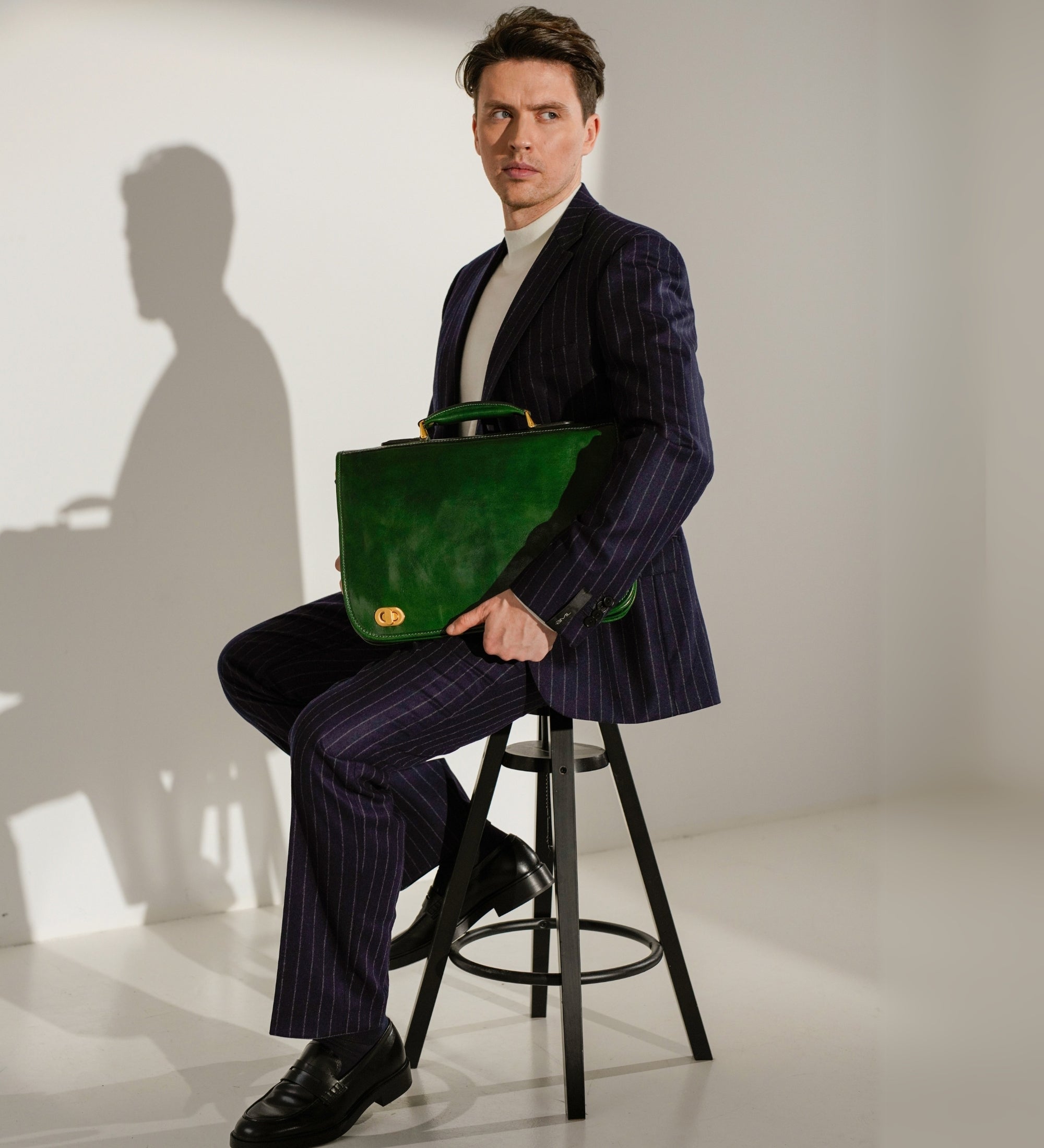 Sacoche pour ordinateur portable en cuir Illusions