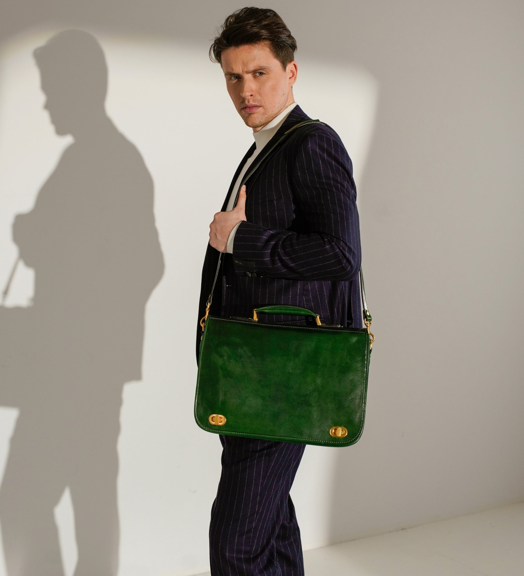 Sacoche pour ordinateur portable en cuir Illusions