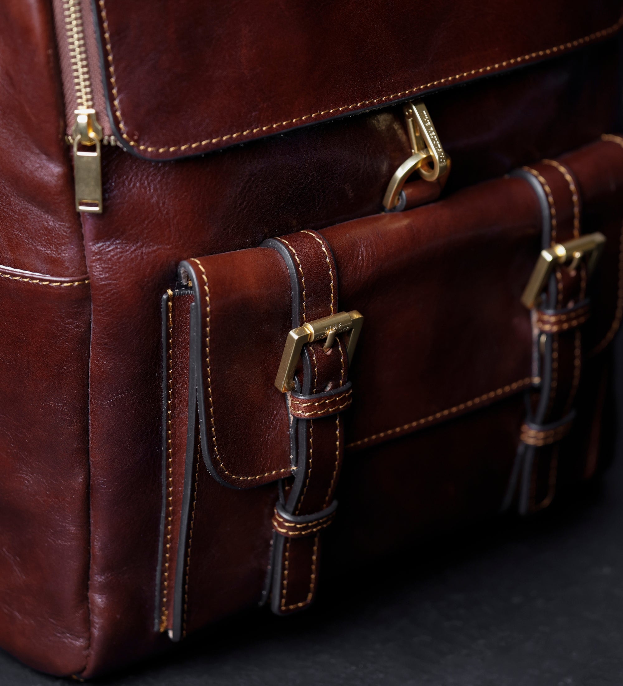 Grand sac à dos en cuir The Odyssey