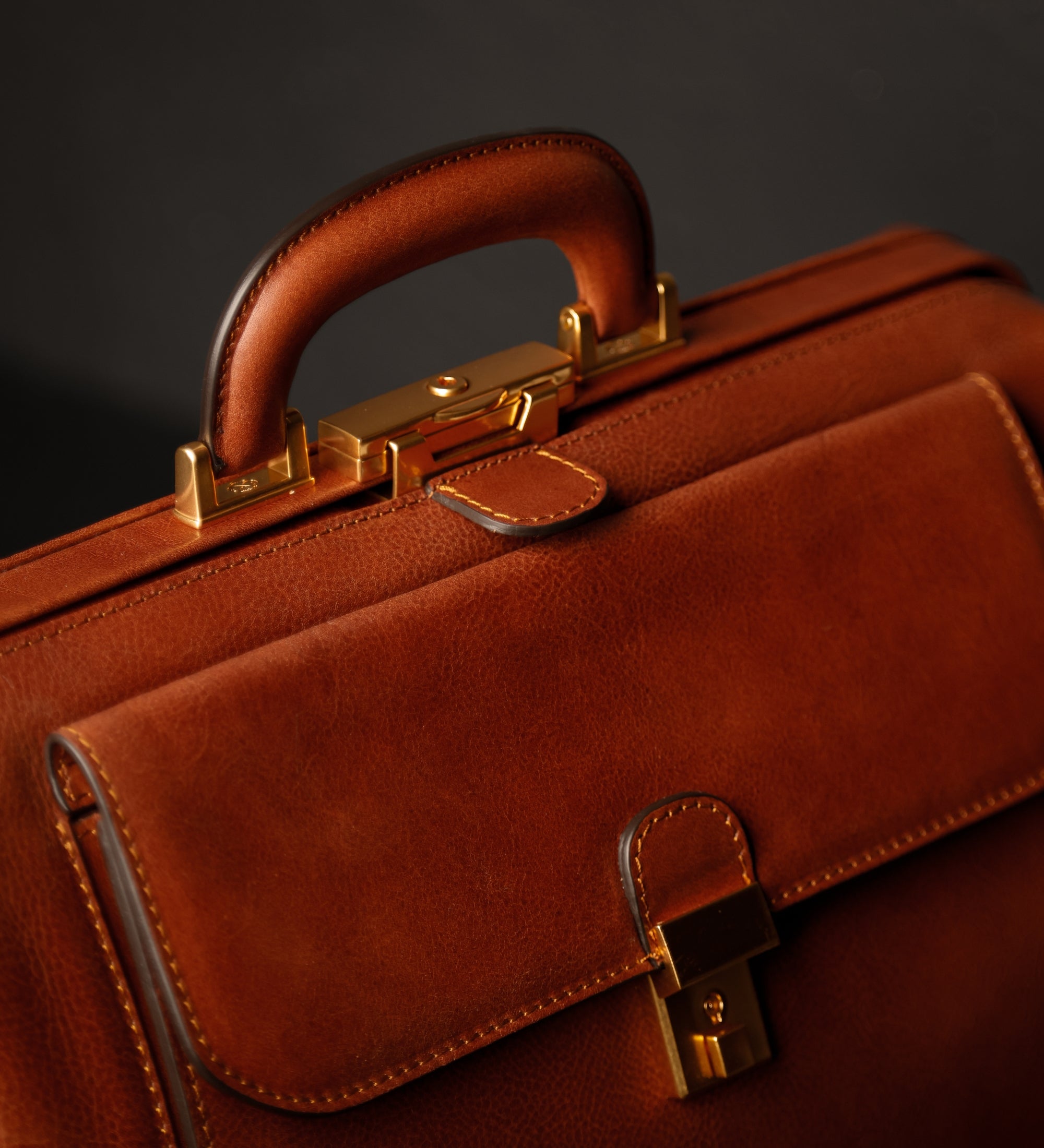 Grand sac de docteur en cuir italien pour femme Hamlet