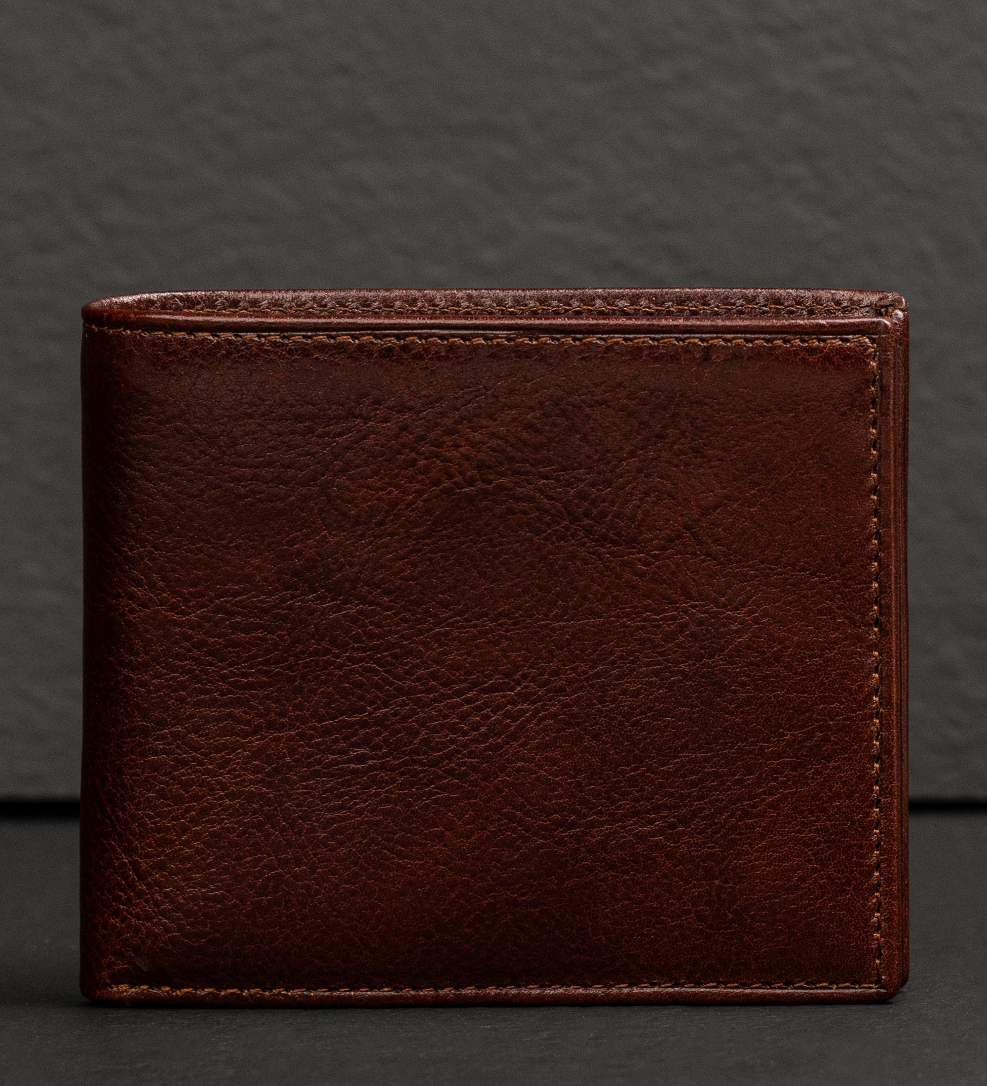 Portefeuille à deux volets en cuir Daniel