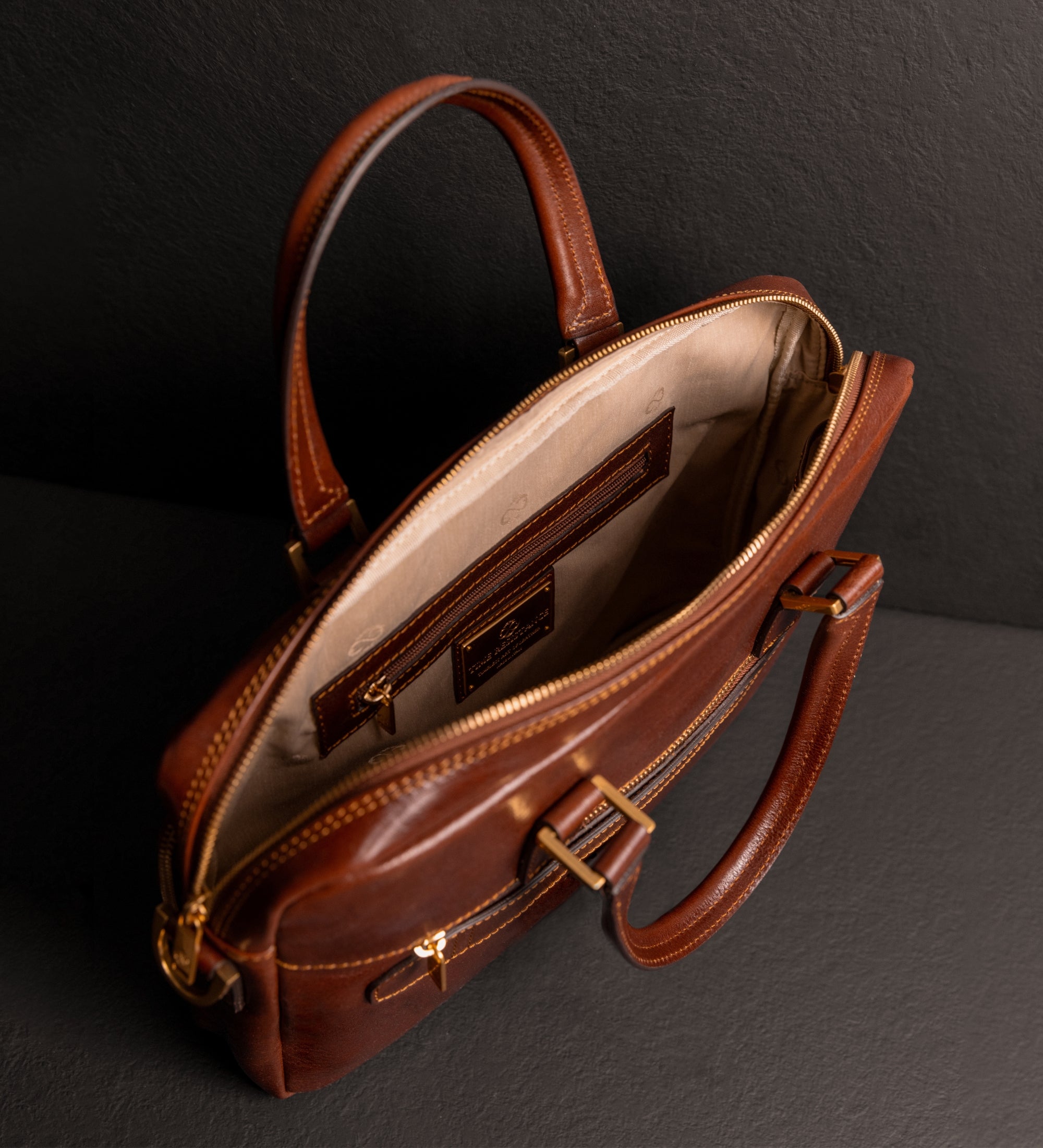 Sacoche pour ordinateur portable en cuir Orlando