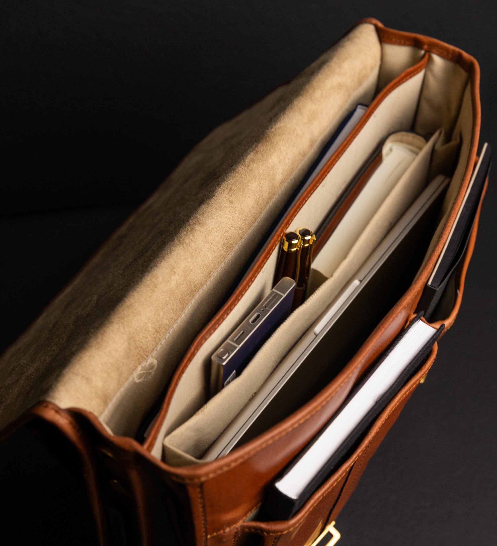 Cartable en cuir The Time Machine