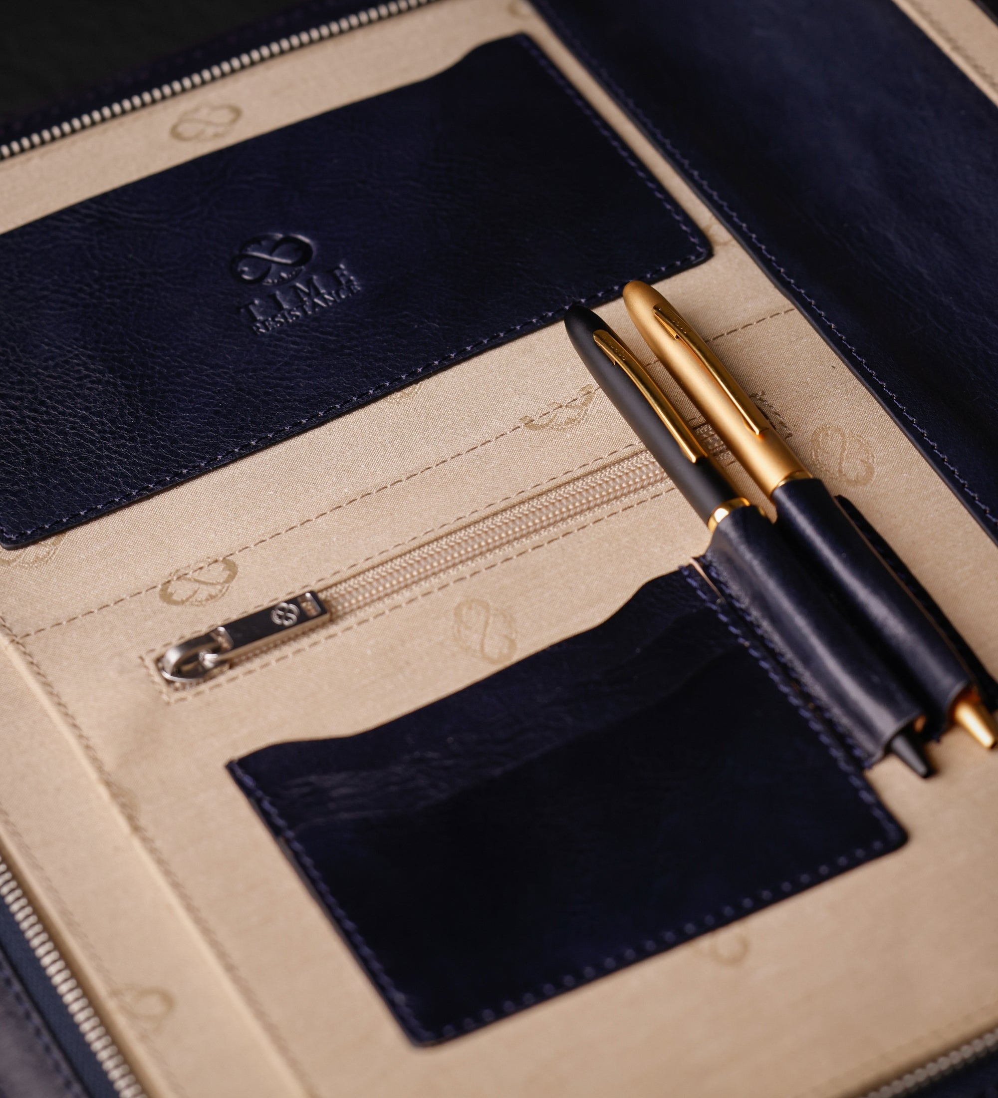 Porte-documents organiseur A4 en cuir Candide