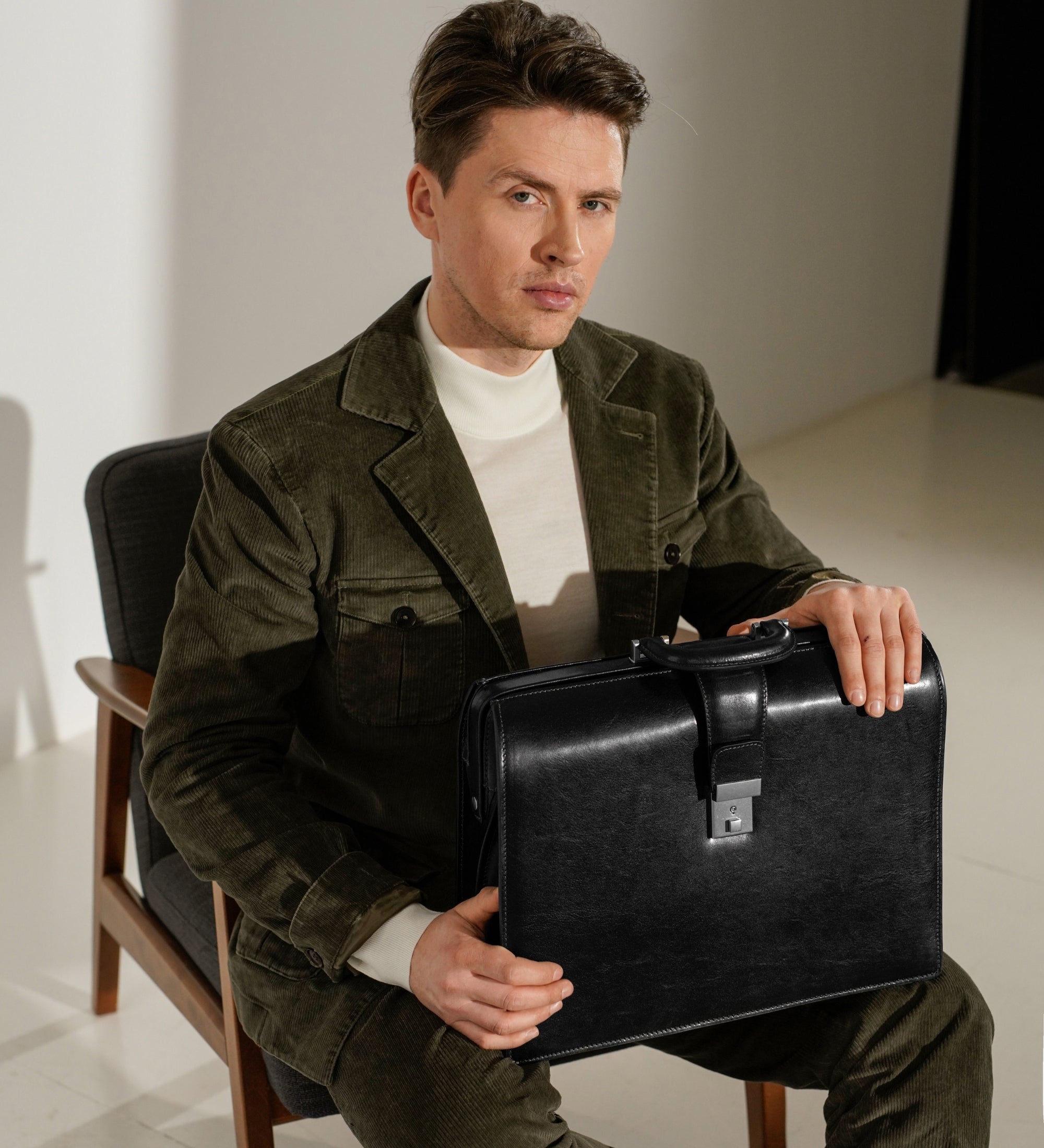 Grande mallette en cuir The Firm