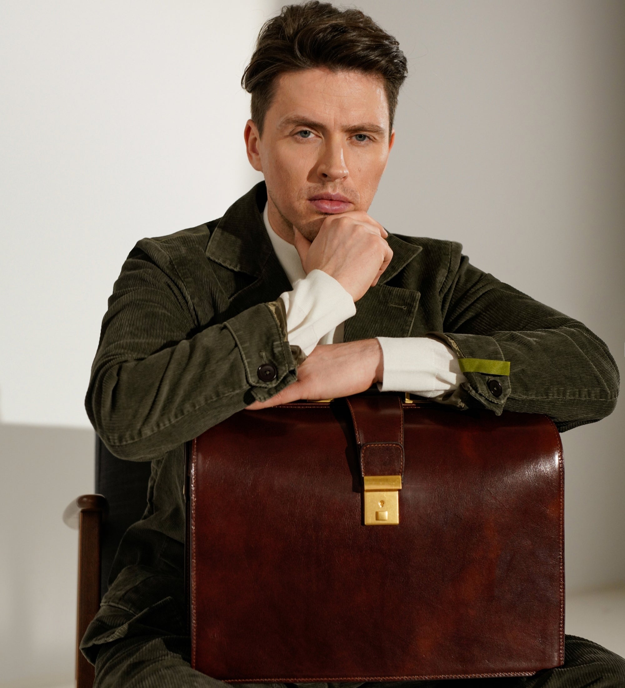 Grande mallette en cuir The Firm