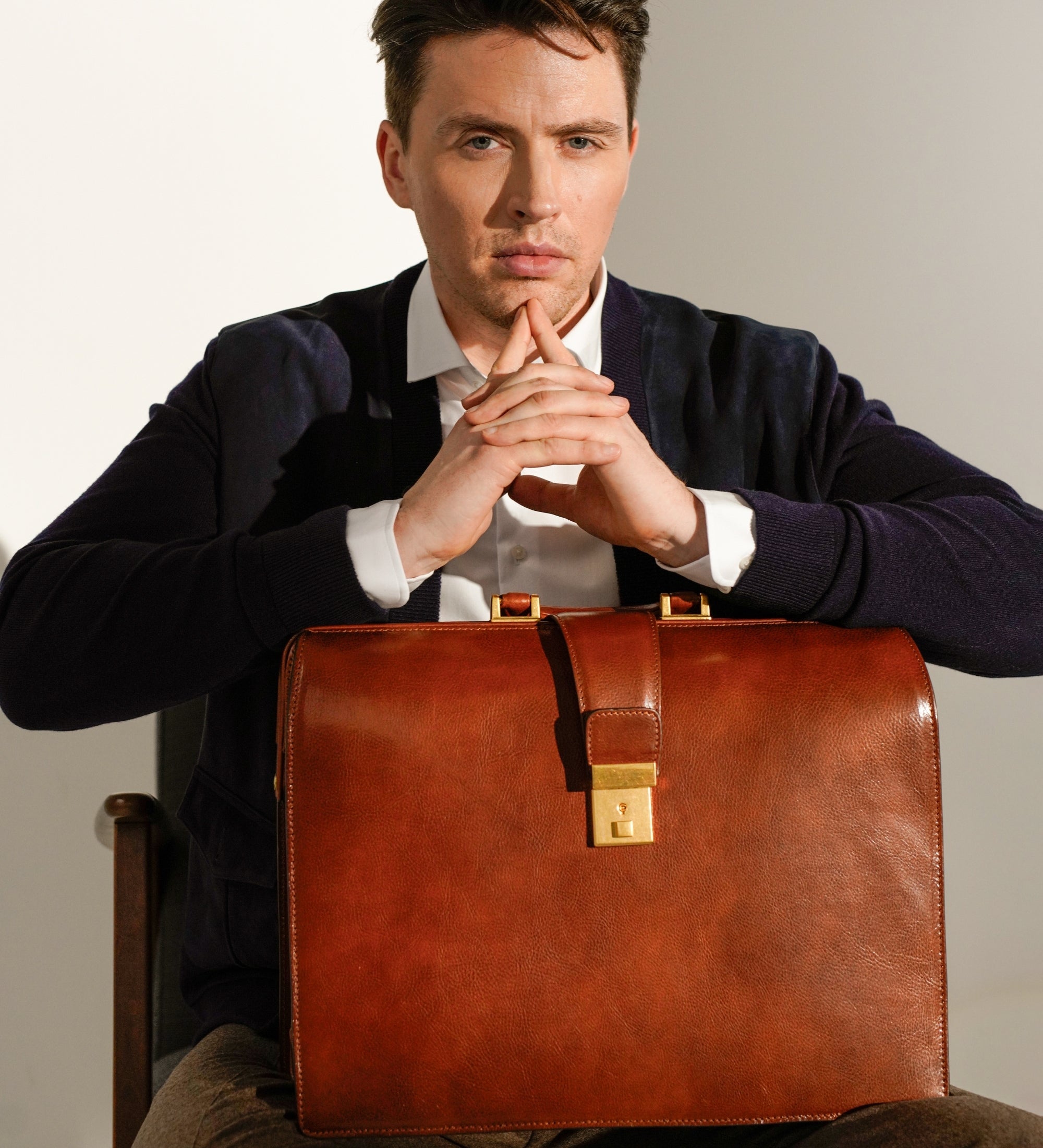 Grande mallette en cuir The Firm