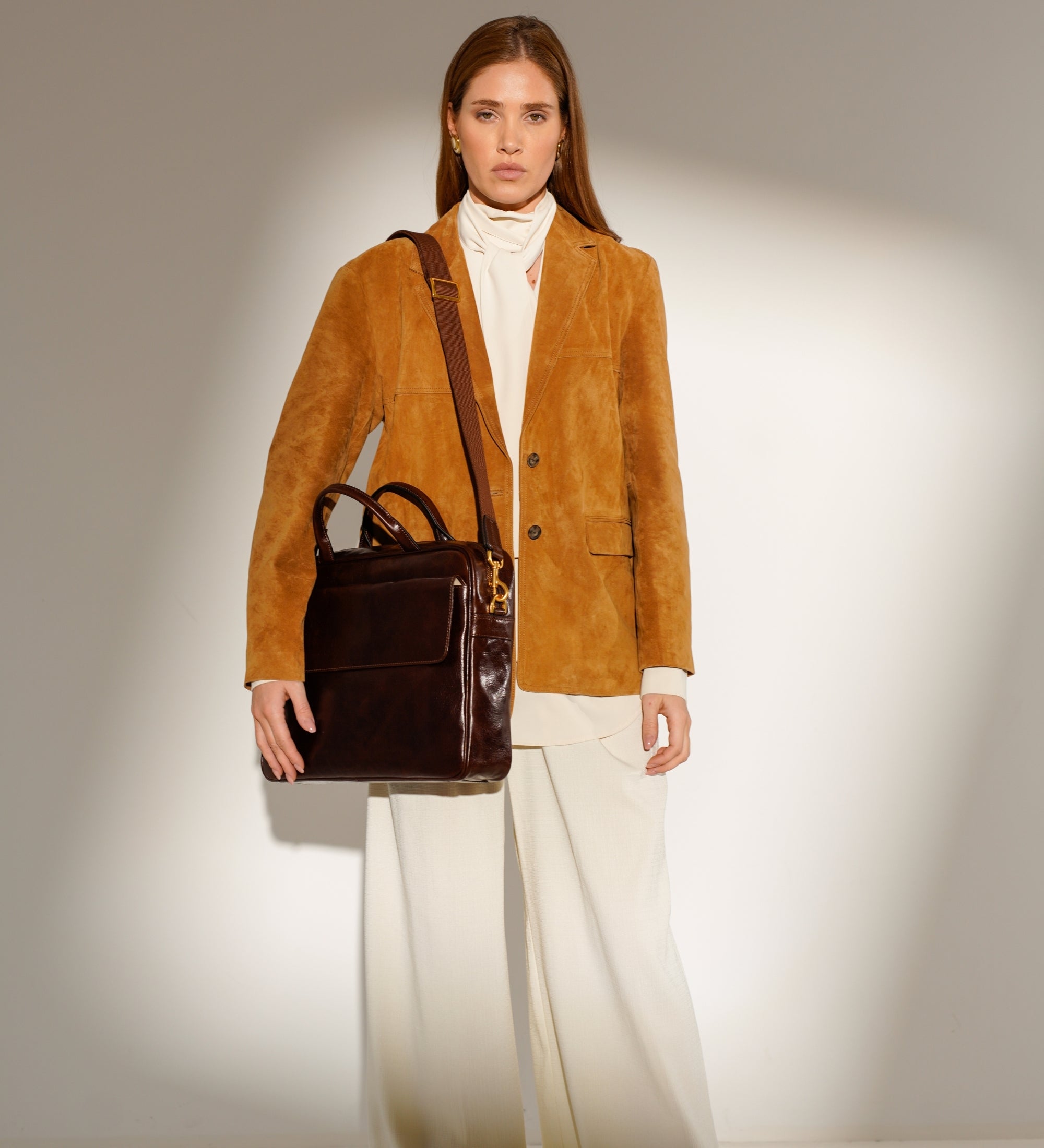 Sacoche pour ordinateur portable en cuir pour femme The Sheltering Sky