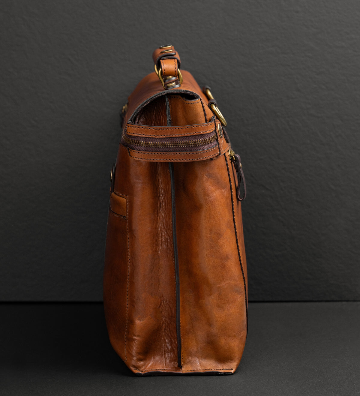 Sacoche pour ordinateur portable en cuir marron From Here to Eternity