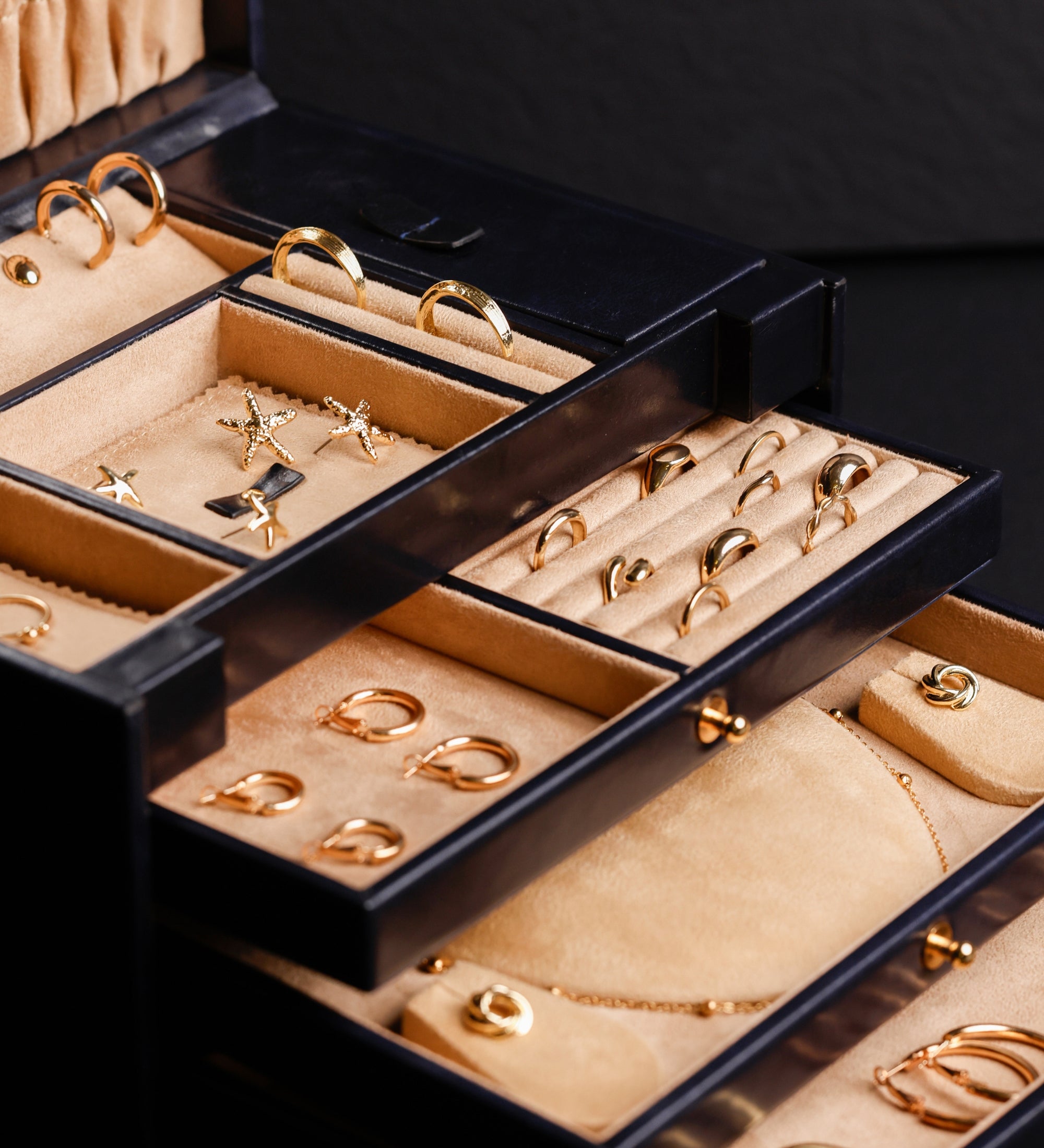 Grande boîte à bijoux en cuir pour femme The Portrait of a Lady