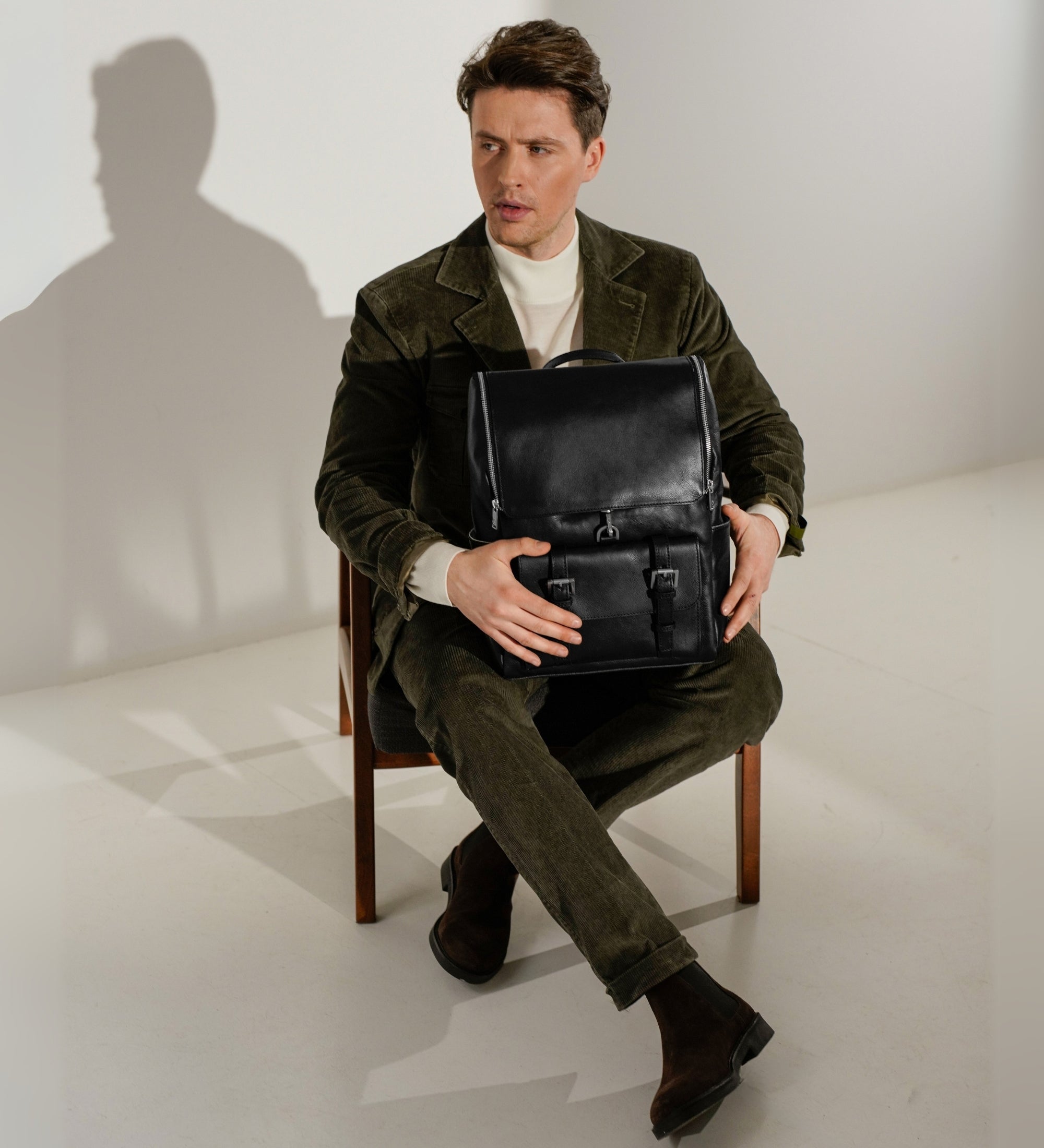 Grand sac à dos en cuir The Odyssey