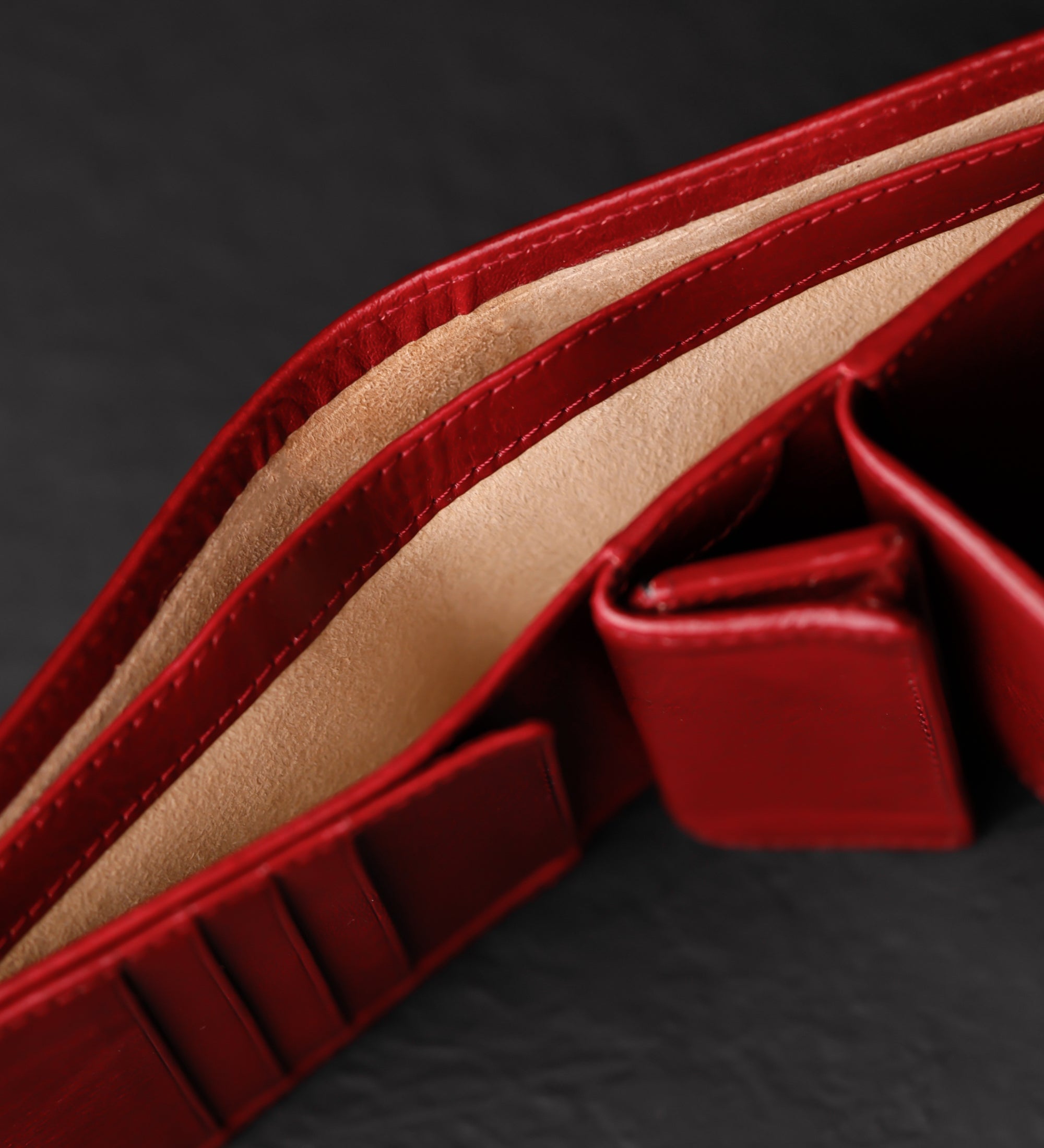 Portefeuille à deux volets en cuir Daniel