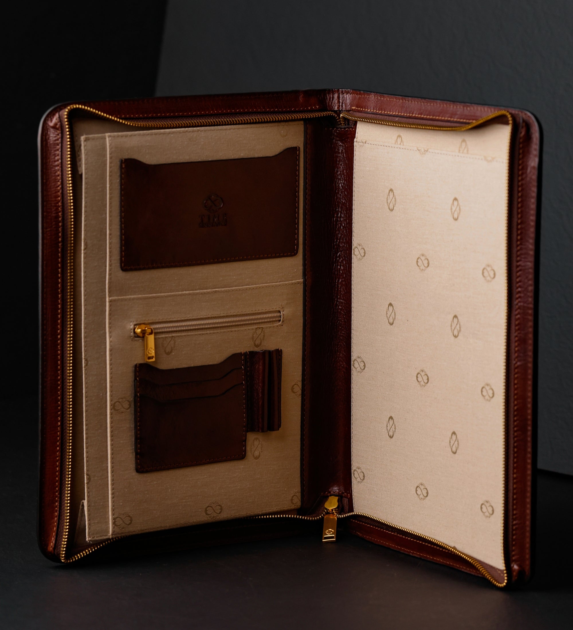 Porte-documents organiseur A4 en cuir pour femme Candide