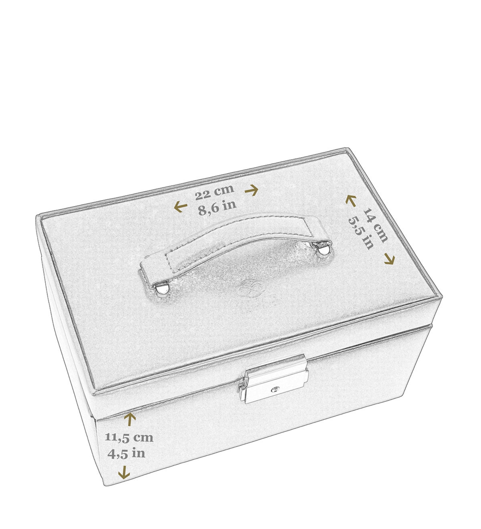 Boîte à bijoux en cuir pour femme Beloved