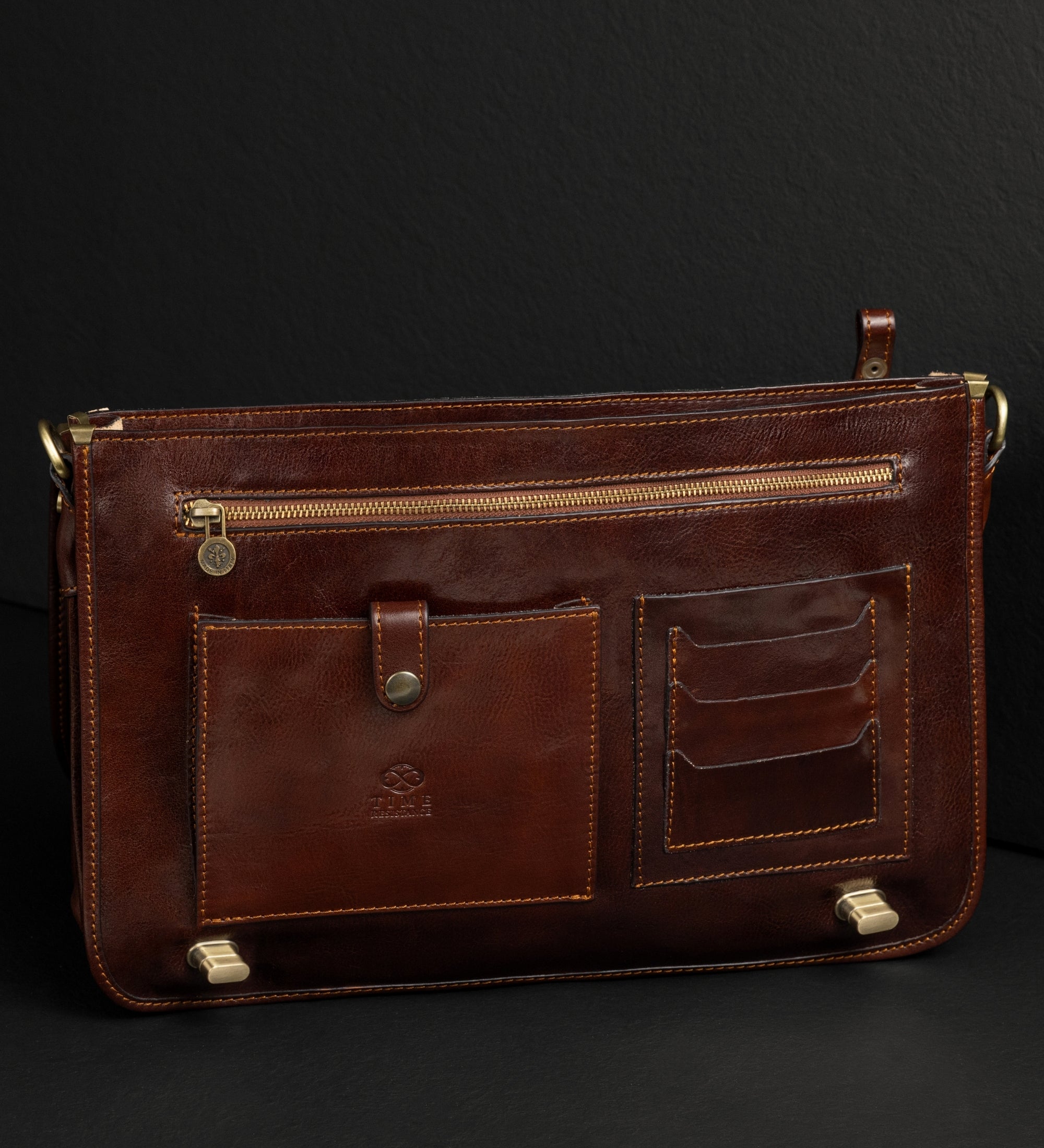 Sacoche pour ordinateur portable en cuir Illusions