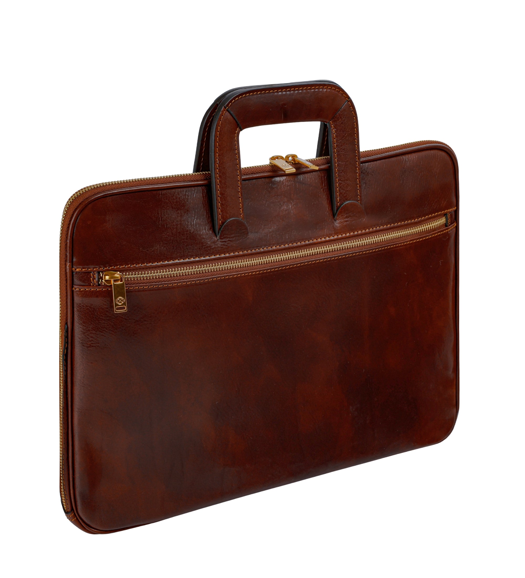 Sacoche pour ordinateur portable en cuir pour femme Brave New World