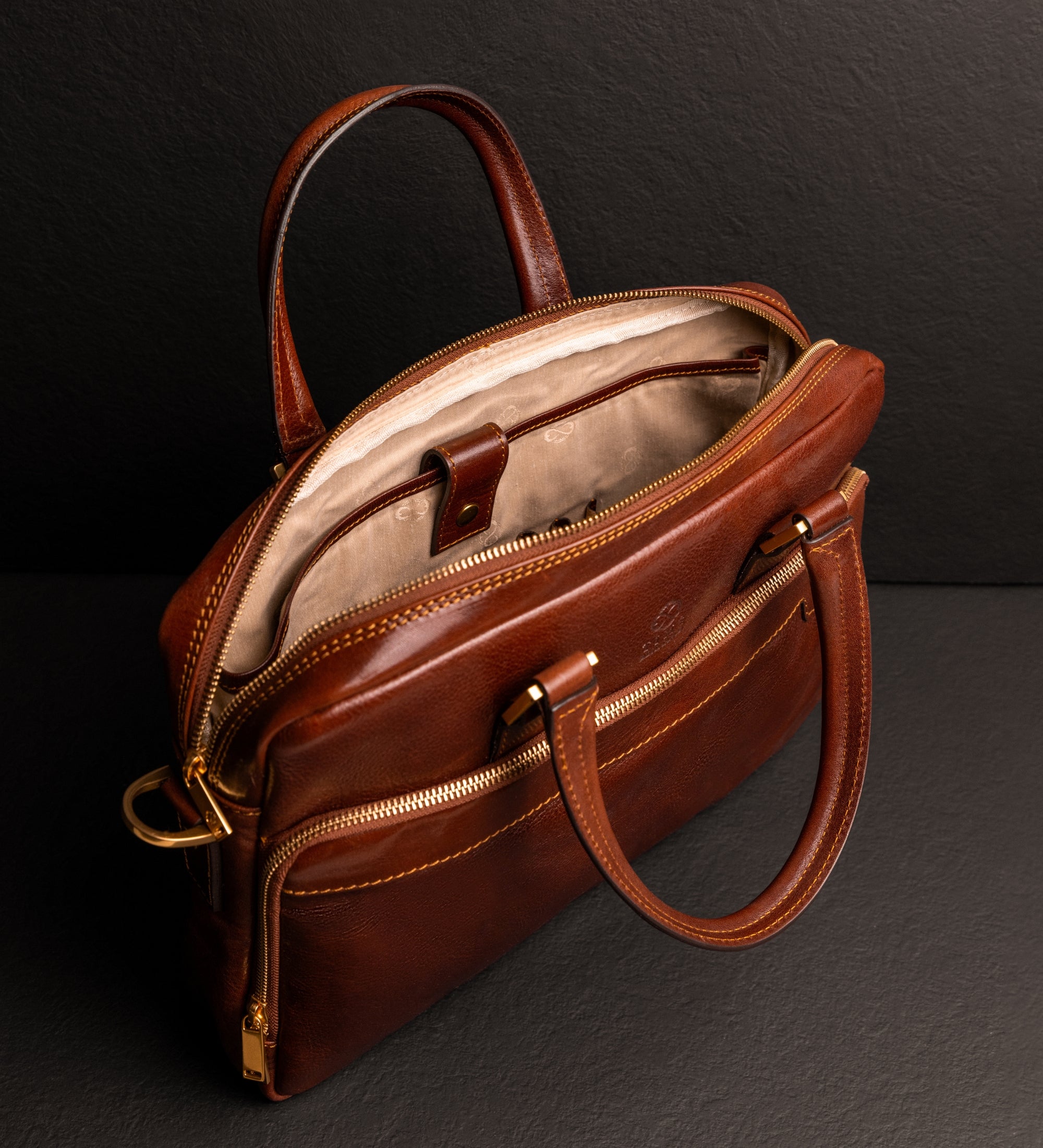 Sacoche pour ordinateur portable en cuir pour femme Orlando