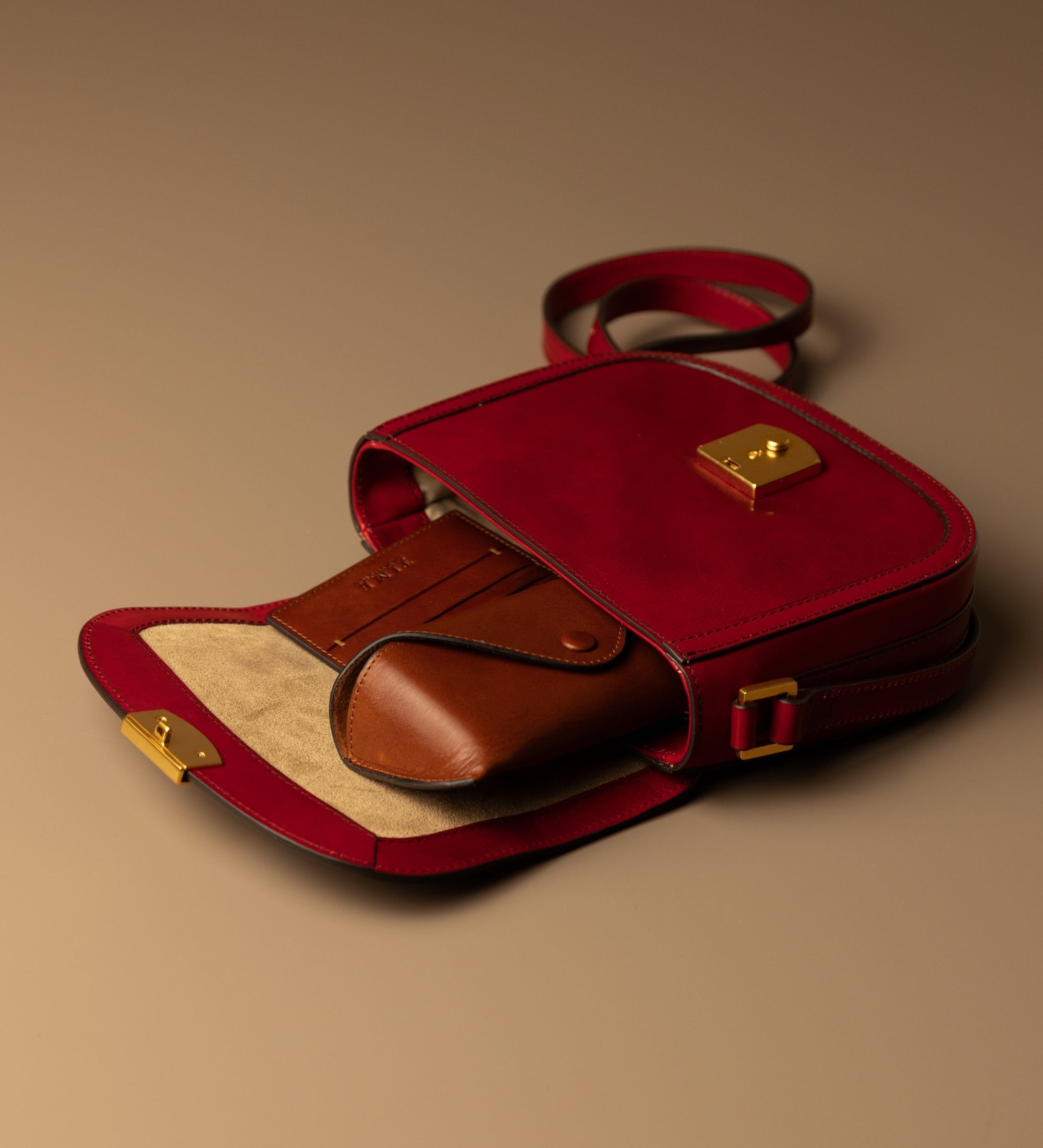 Sac selle en cuir pour femme Secrets