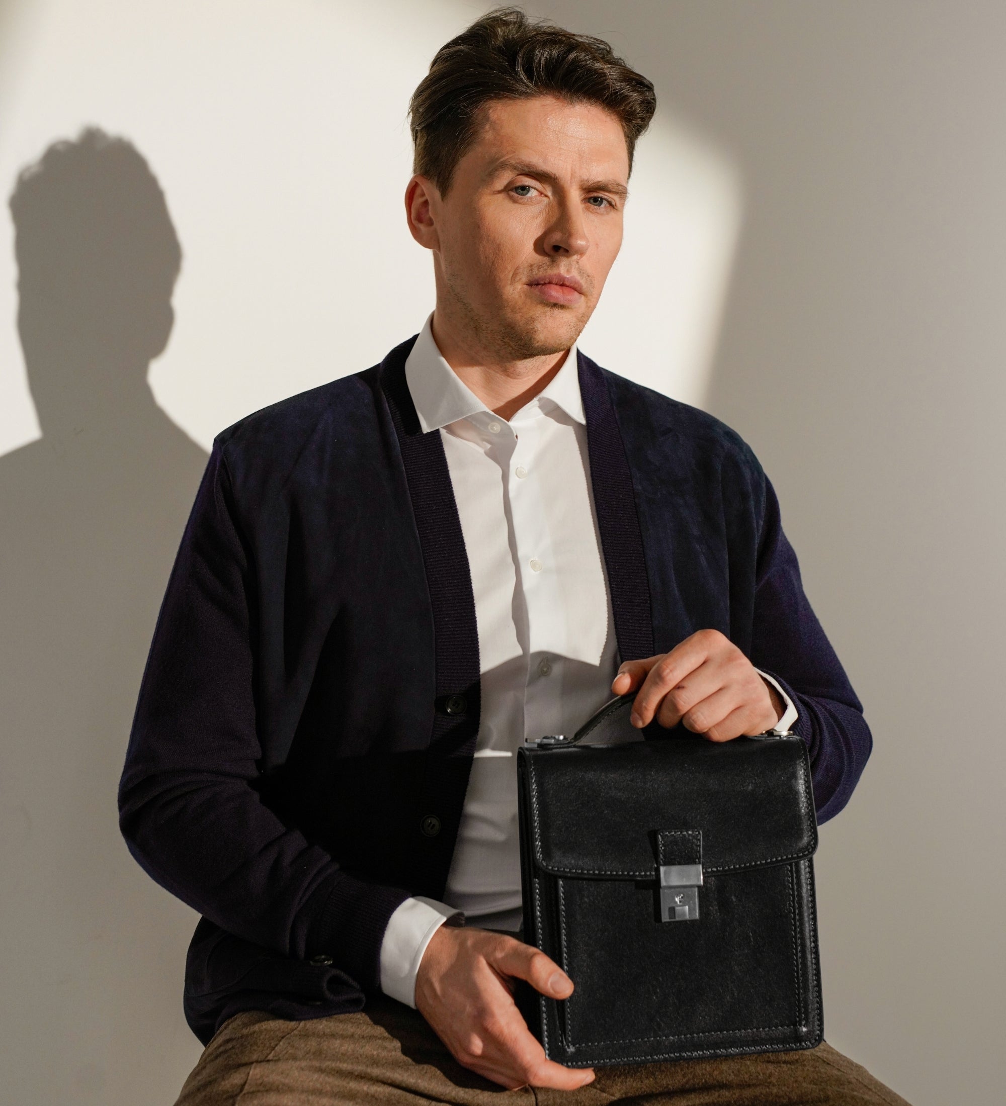 Petite mallette en cuir Walden