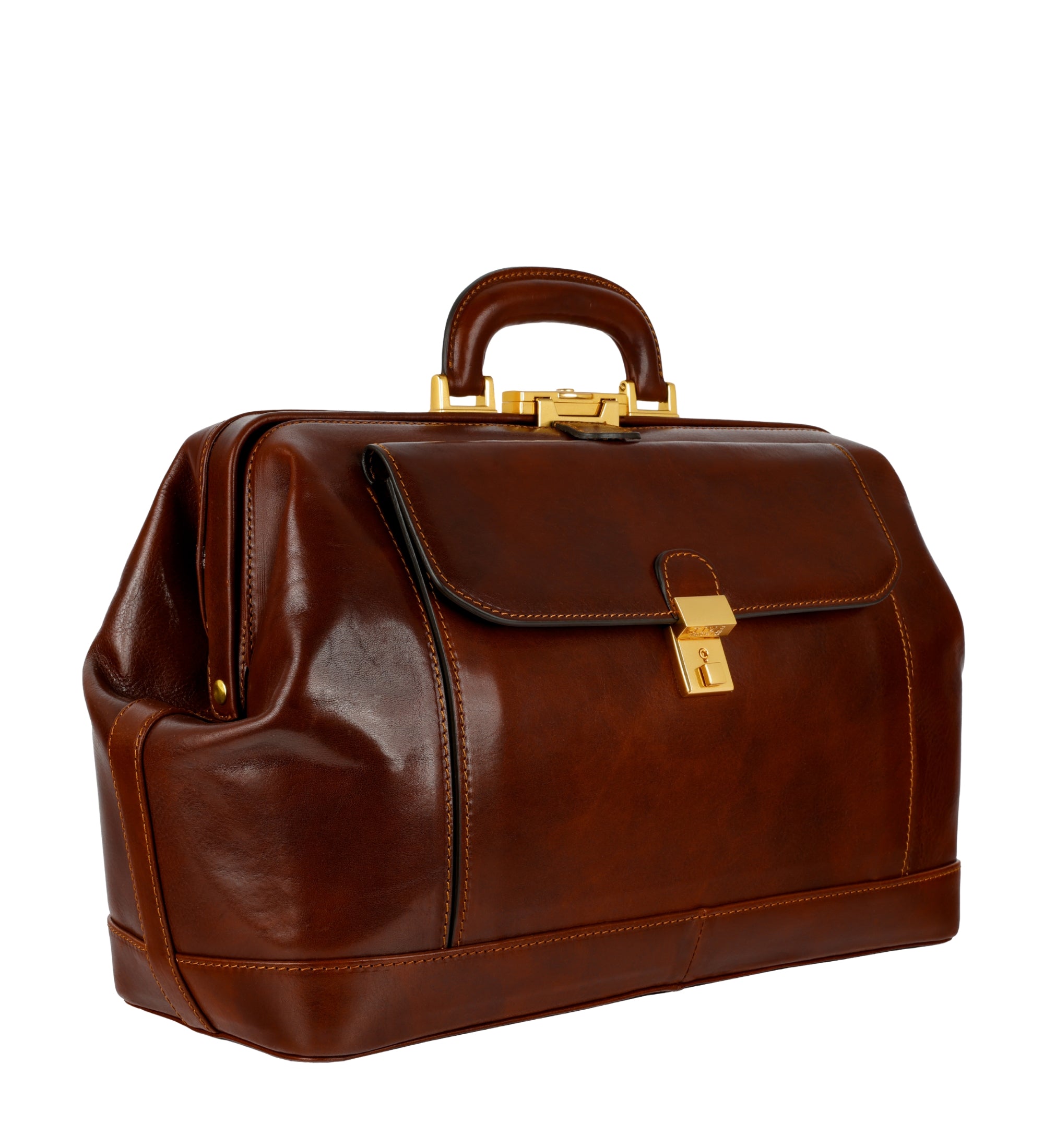 Grand sac de docteur en cuir italien pour femme Hamlet