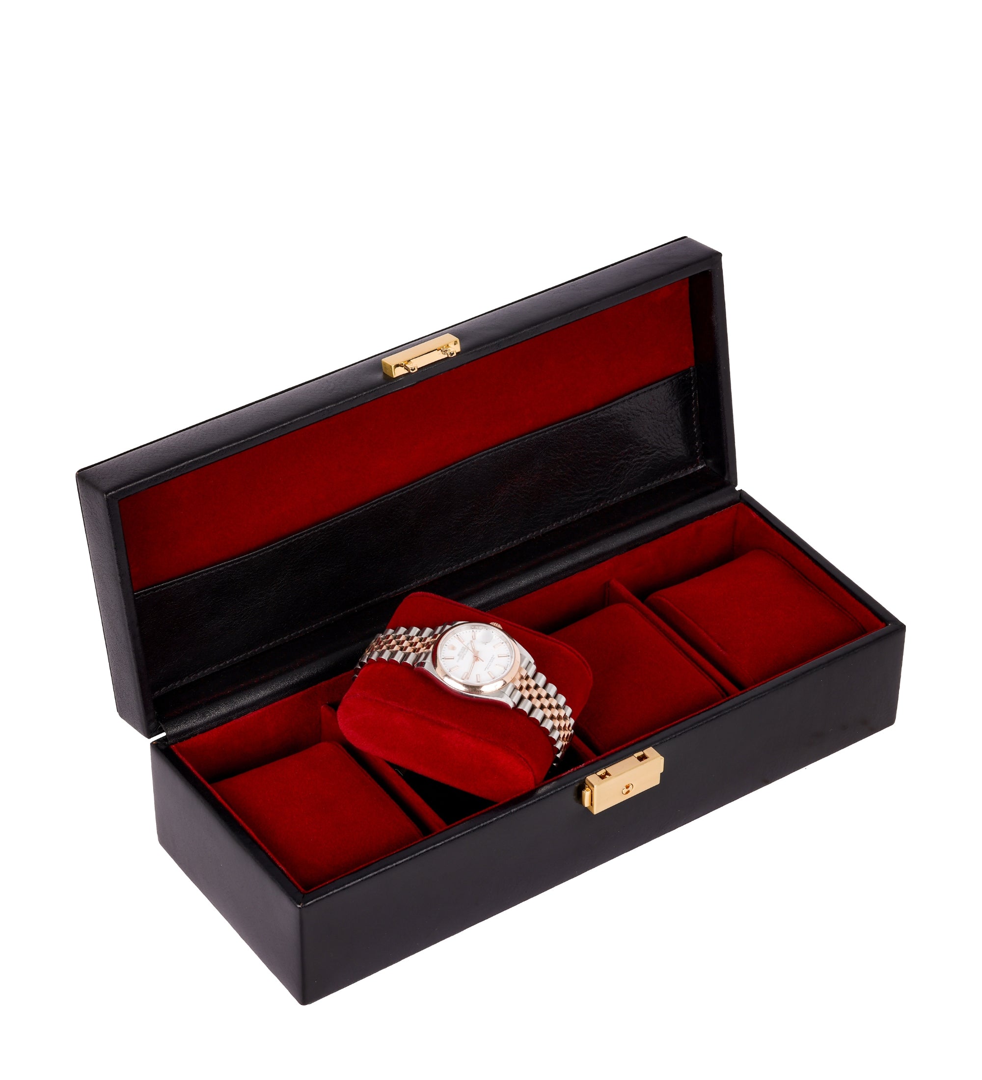 Boîte à montres, organiseur de montres en cuir Herzog
