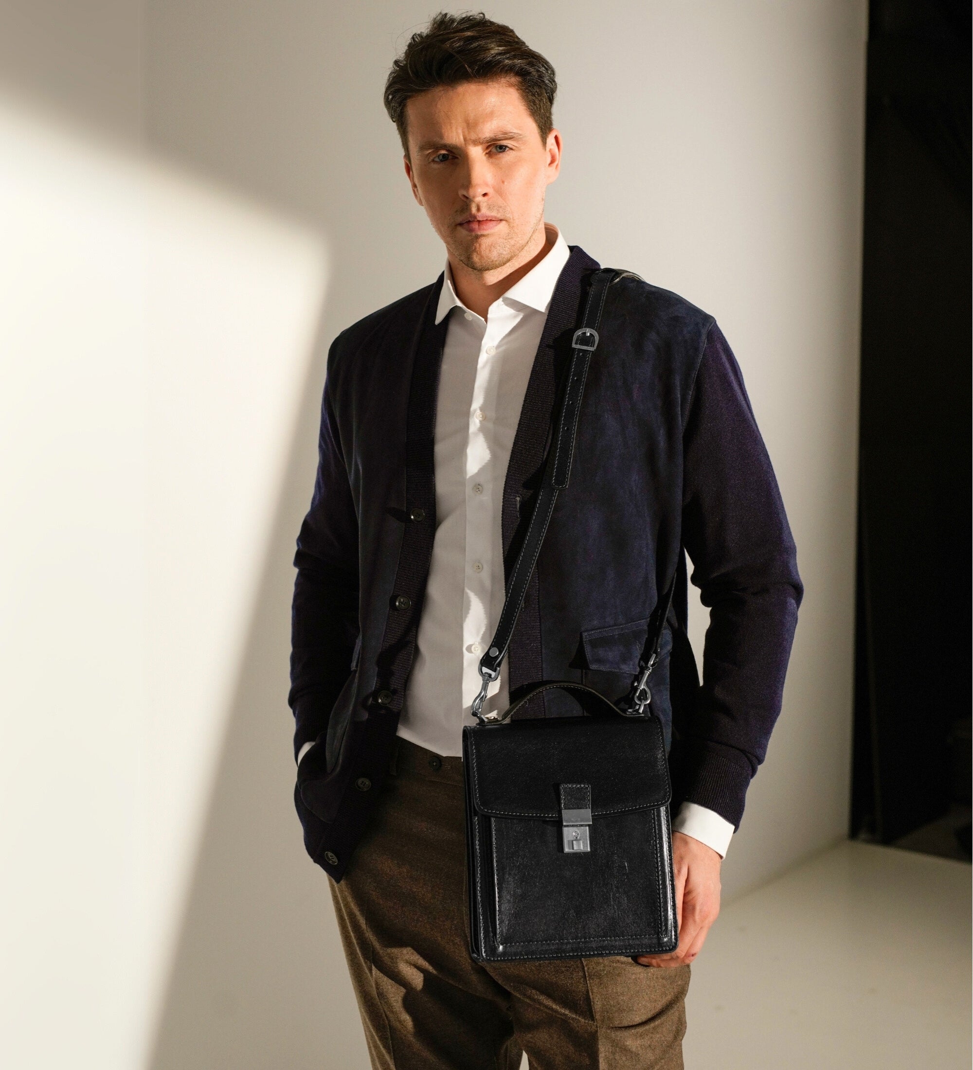 Petite mallette en cuir Walden