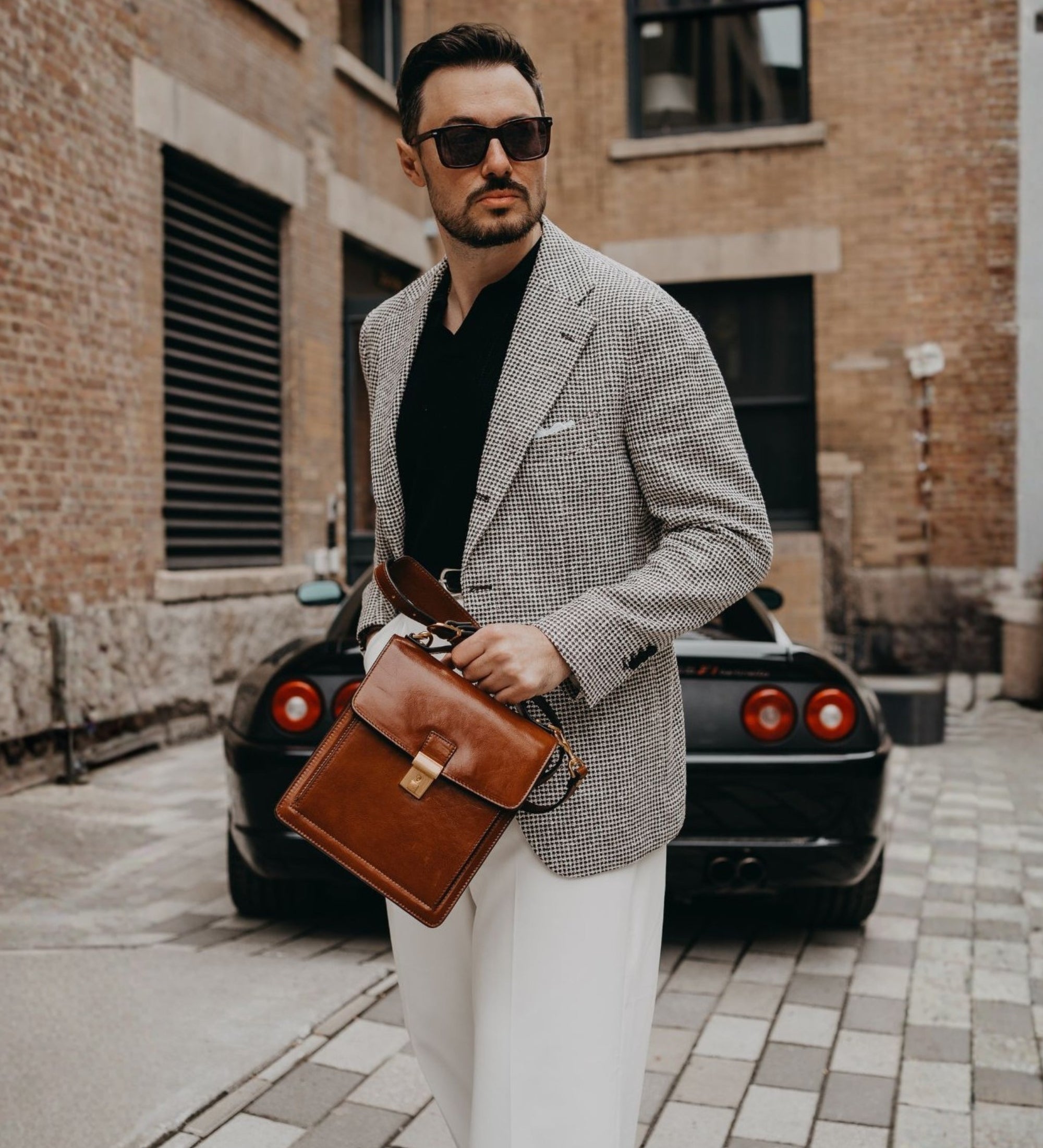 Petite mallette en cuir Walden