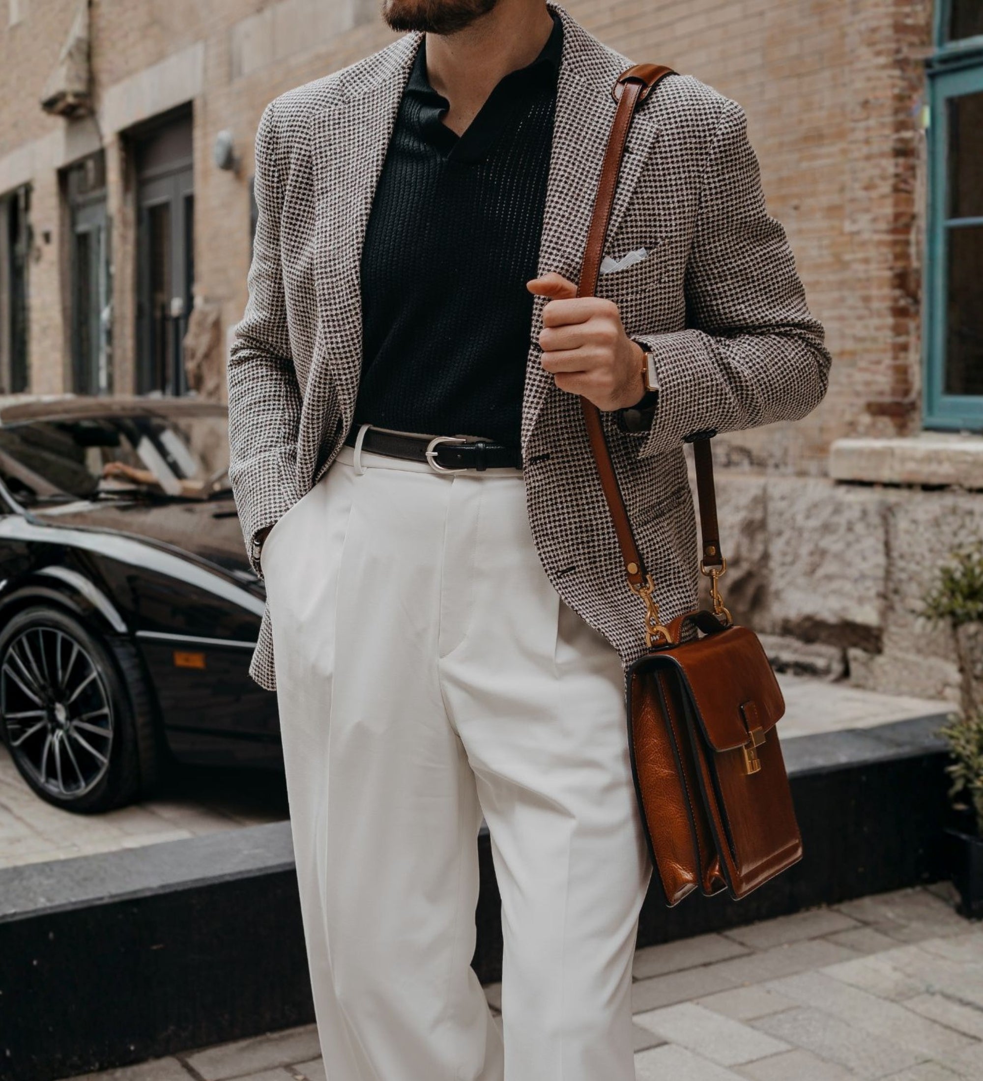 Petite mallette en cuir Walden