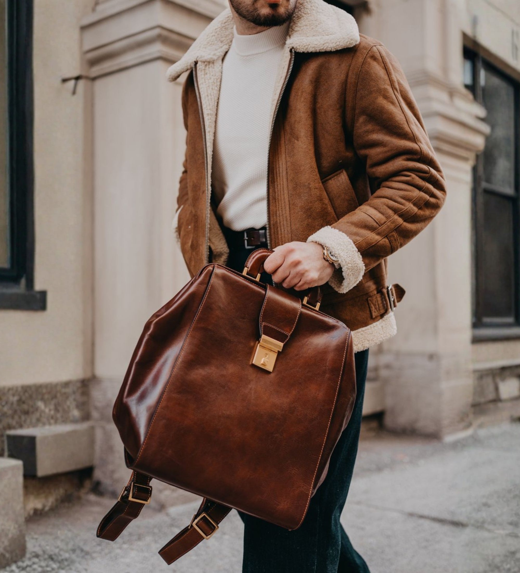 Sac à dos en cuir A Brief Story of Time